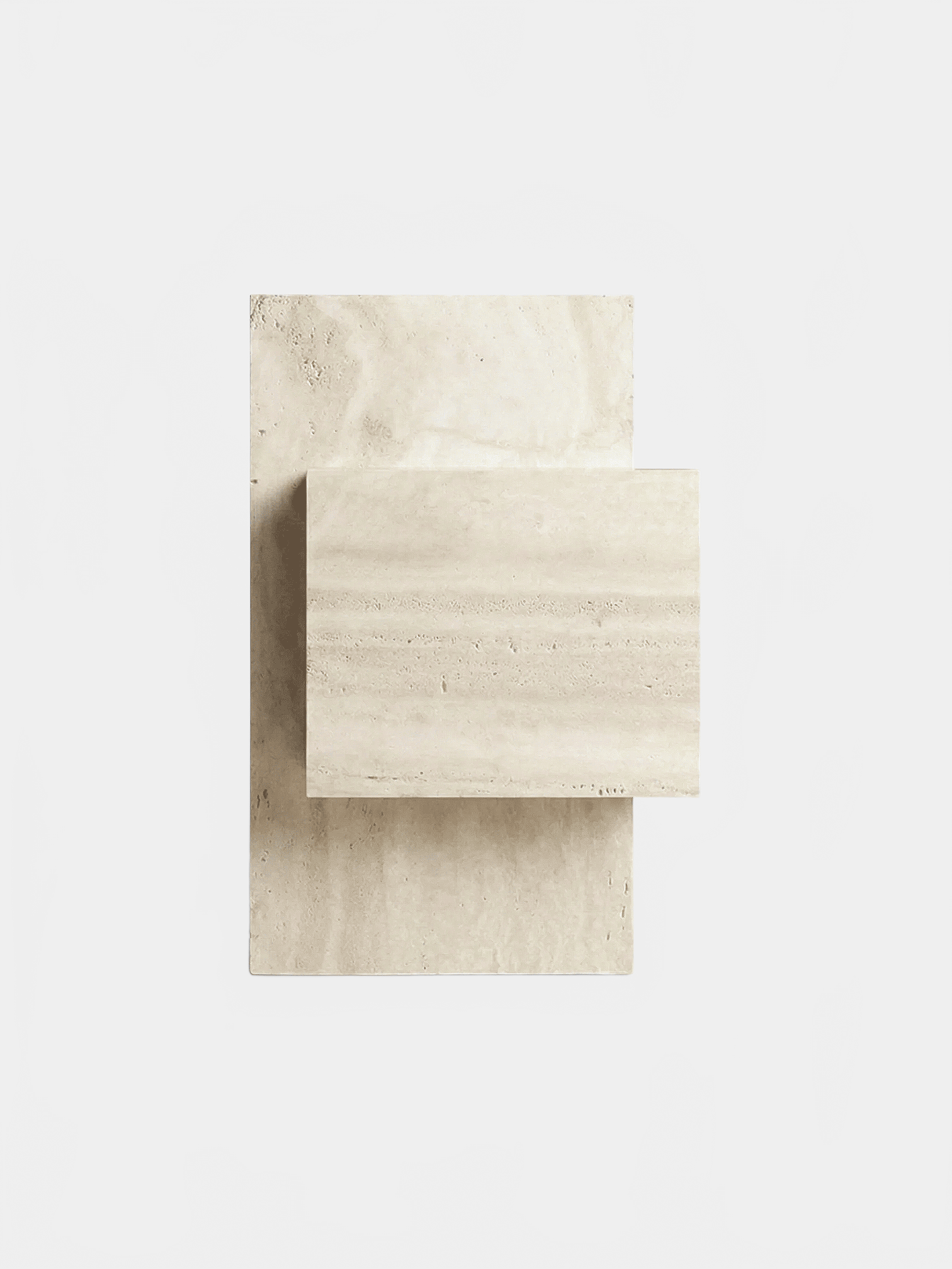MARBERA ELLA TRAVERTINE TABLE Side Table