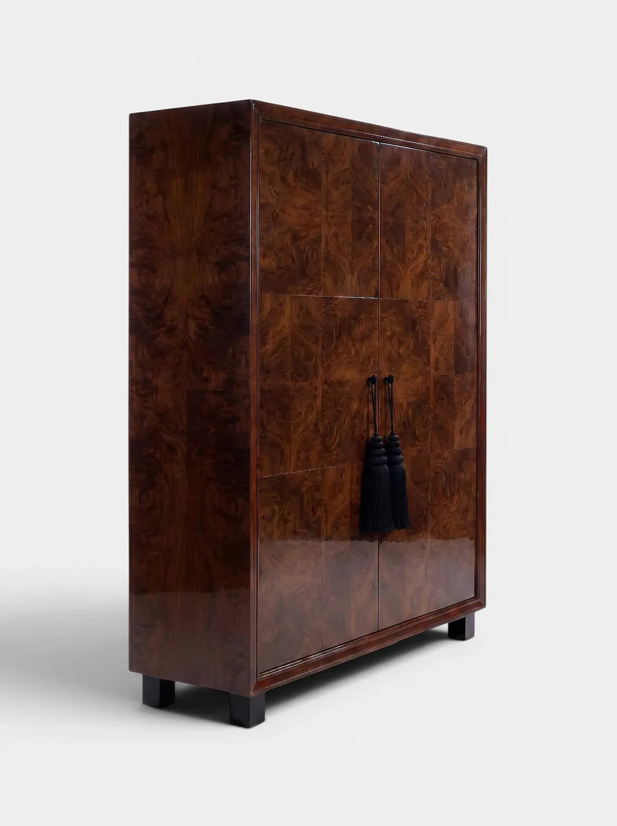 MARBERA EMILIE DARK BURL WOOD STORAGE Storage Cabinet
