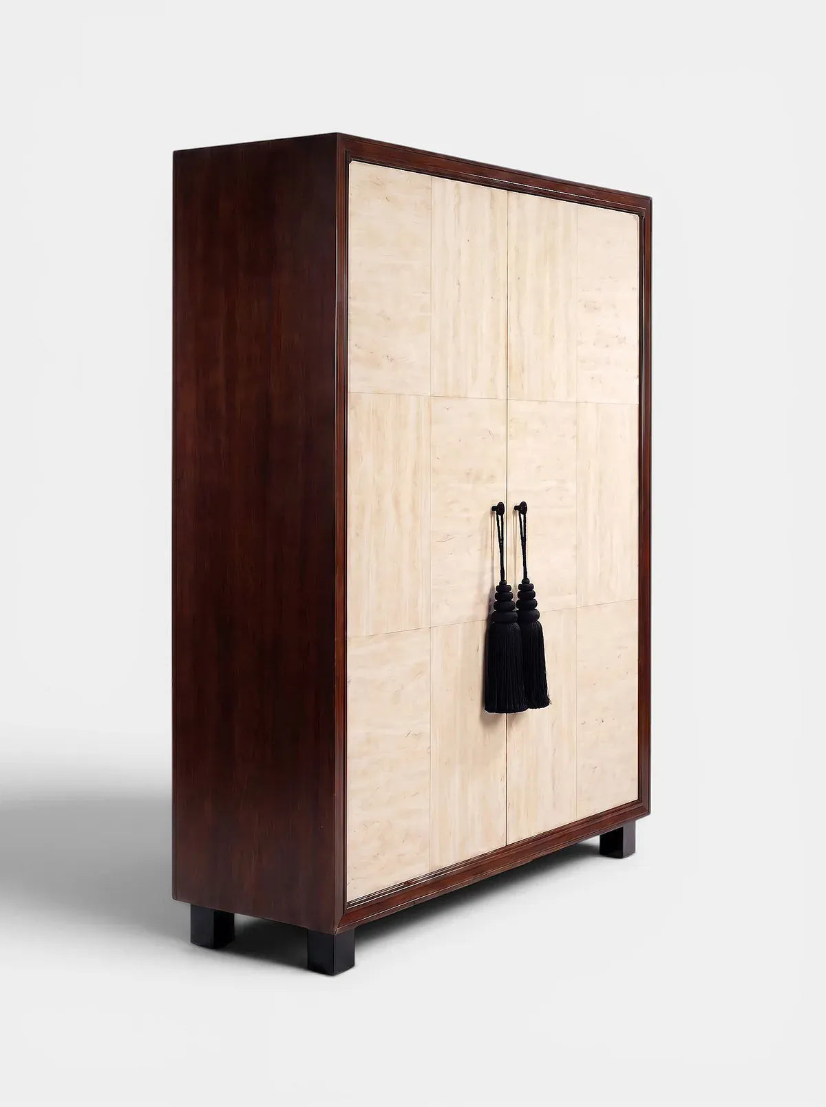 MARBERA EMILIE TRAVERTINE & WOOD STORAGE Storage Cabinet