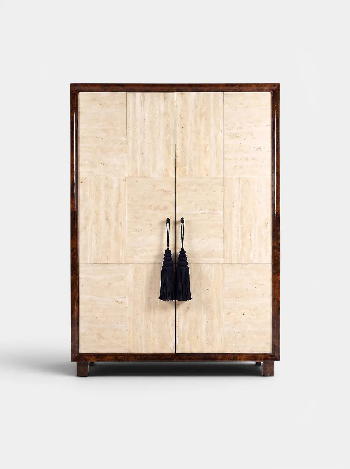 MARBERA EMILIE TRAVERTINE & WOOD STORAGE Storage Cabinet