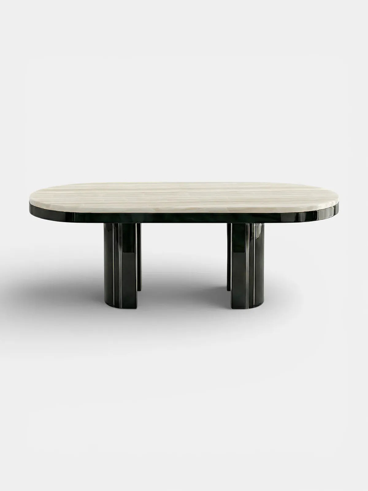 MARBERA GIO BLACK & IVORY ONYX DINING TABLE Dining Table