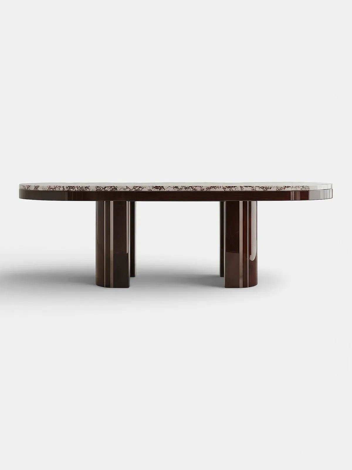 MARBERA GIO BROWN & CALACATTA VIOLA MARBLE DINING TABLE Dining Table