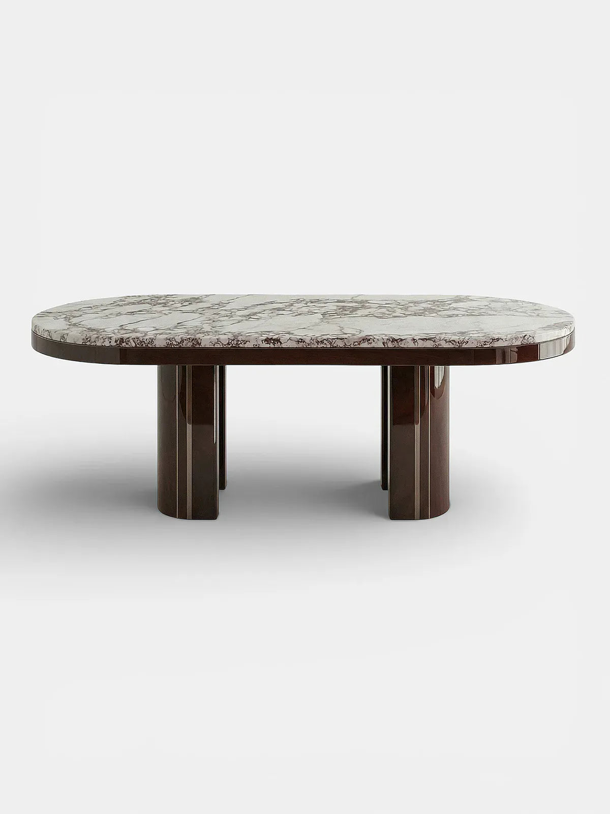 MARBERA GIO BROWN & CALACATTA VIOLA MARBLE DINING TABLE Dining Table