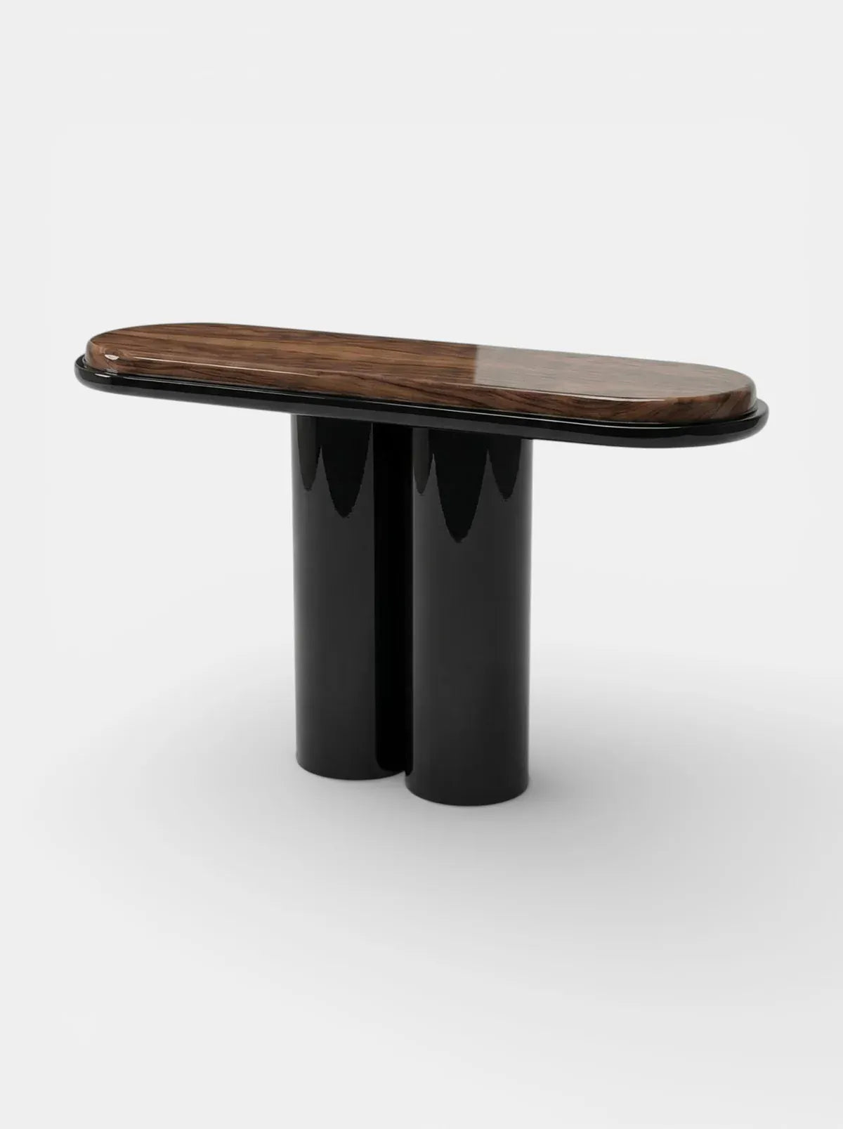 MARBERA IDA BLACK LACQUERED & WOODEN CONSOLE Console