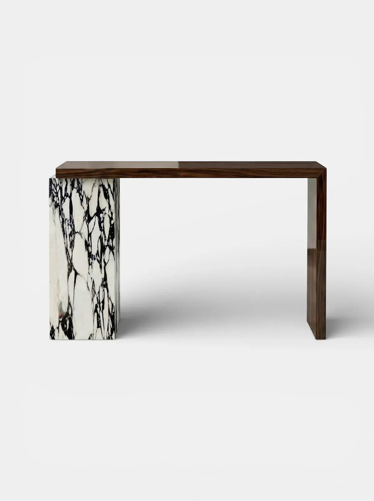 MARBERA JILL WOOD & CALACATTA VIOLA CONSOLE Console Table