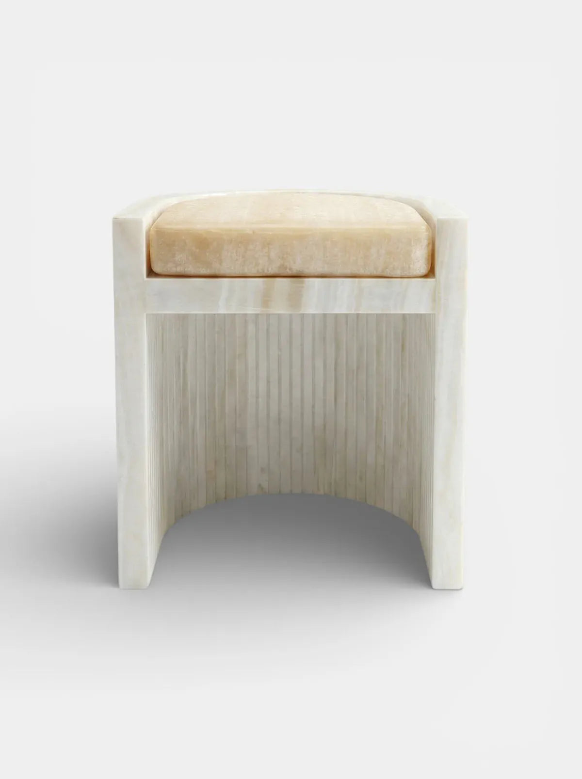MARBERA LORIS IVORY ONYX CHAIR Stool