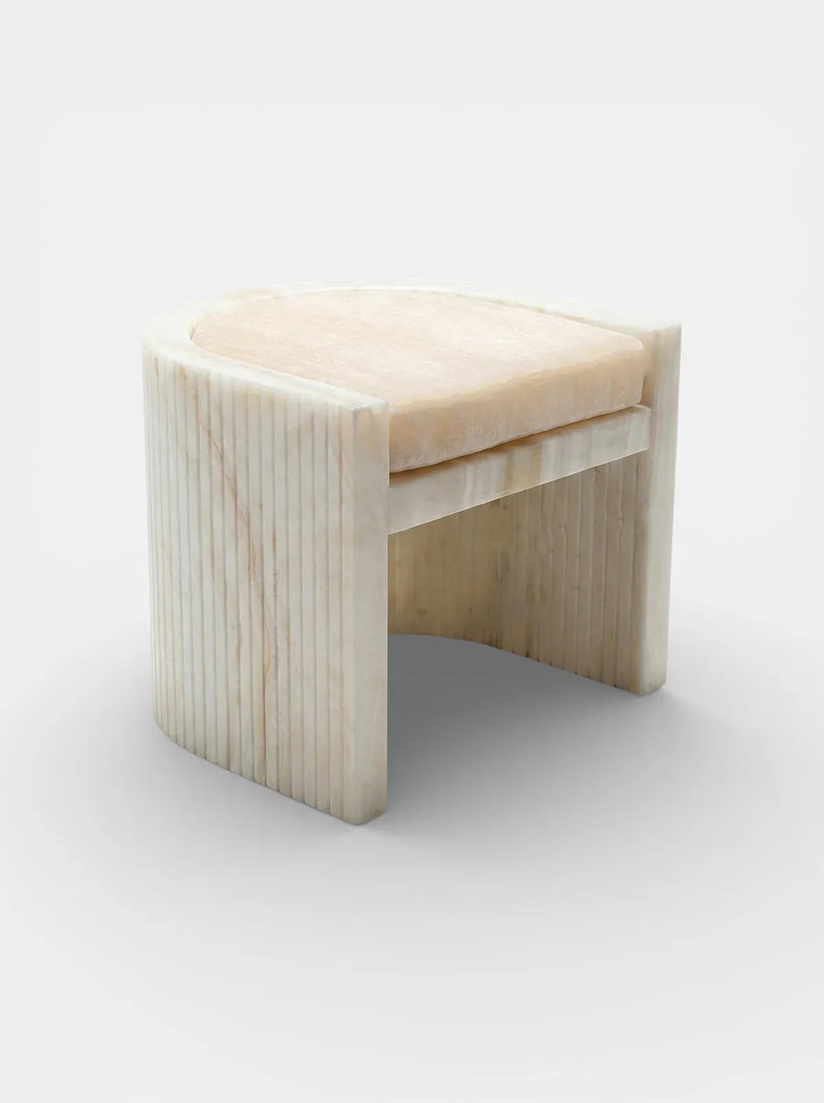 MARBERA LORIS IVORY ONYX CHAIR Stool