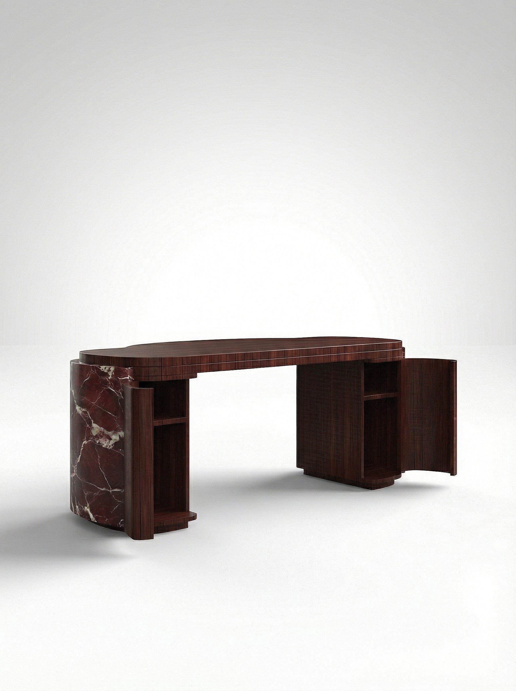 MARBERA MOKA | ROSSO LEVANTO & WOOD DESK Desk