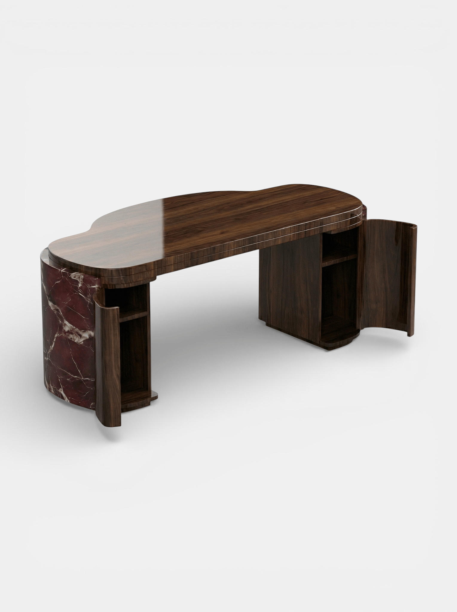 MARBERA MOKA | ROSSO LEVANTO & WOOD DESK Desk