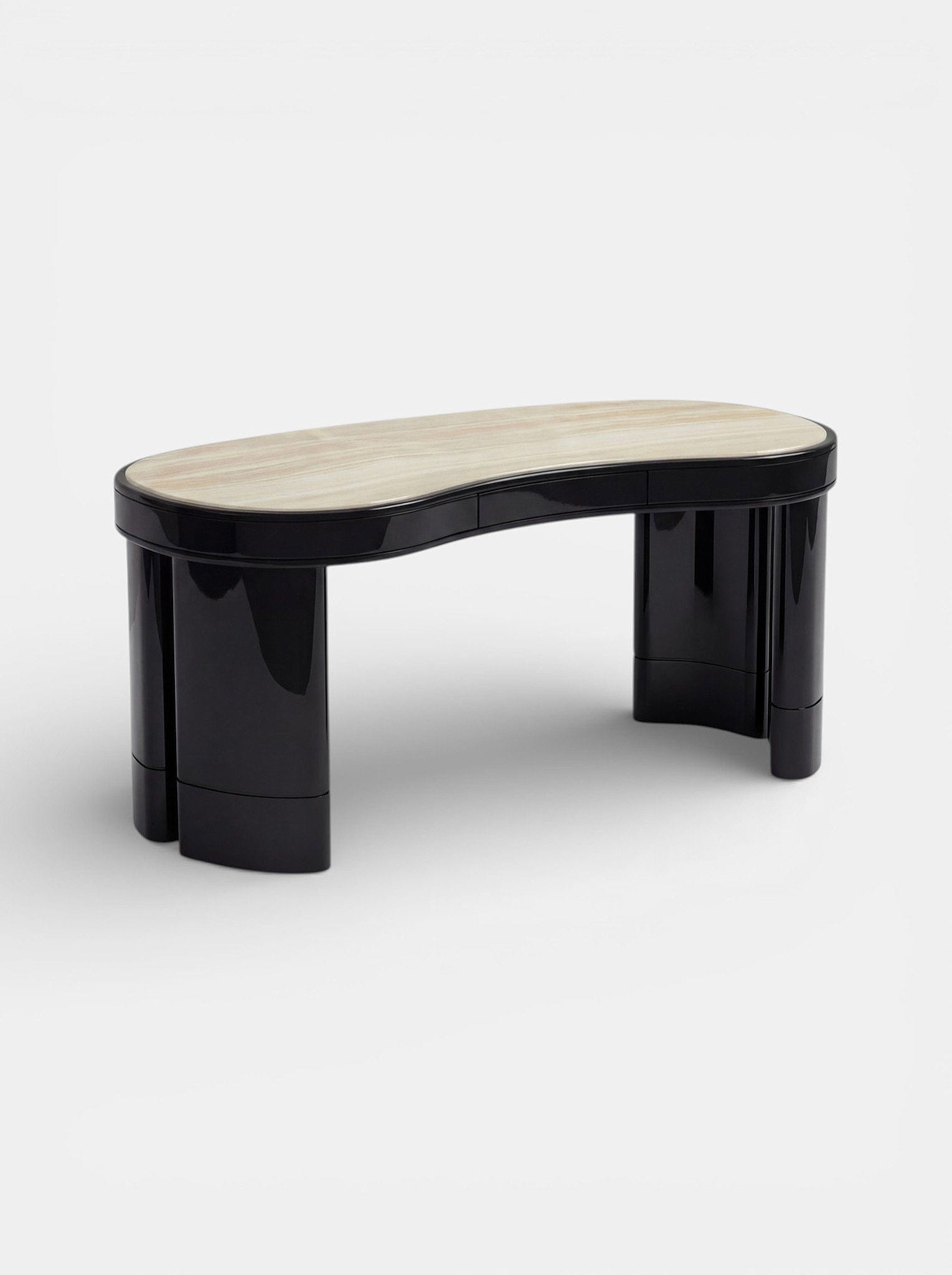 MARBERA NICOLA | BLACK & IVORY ONYX DESK Desk