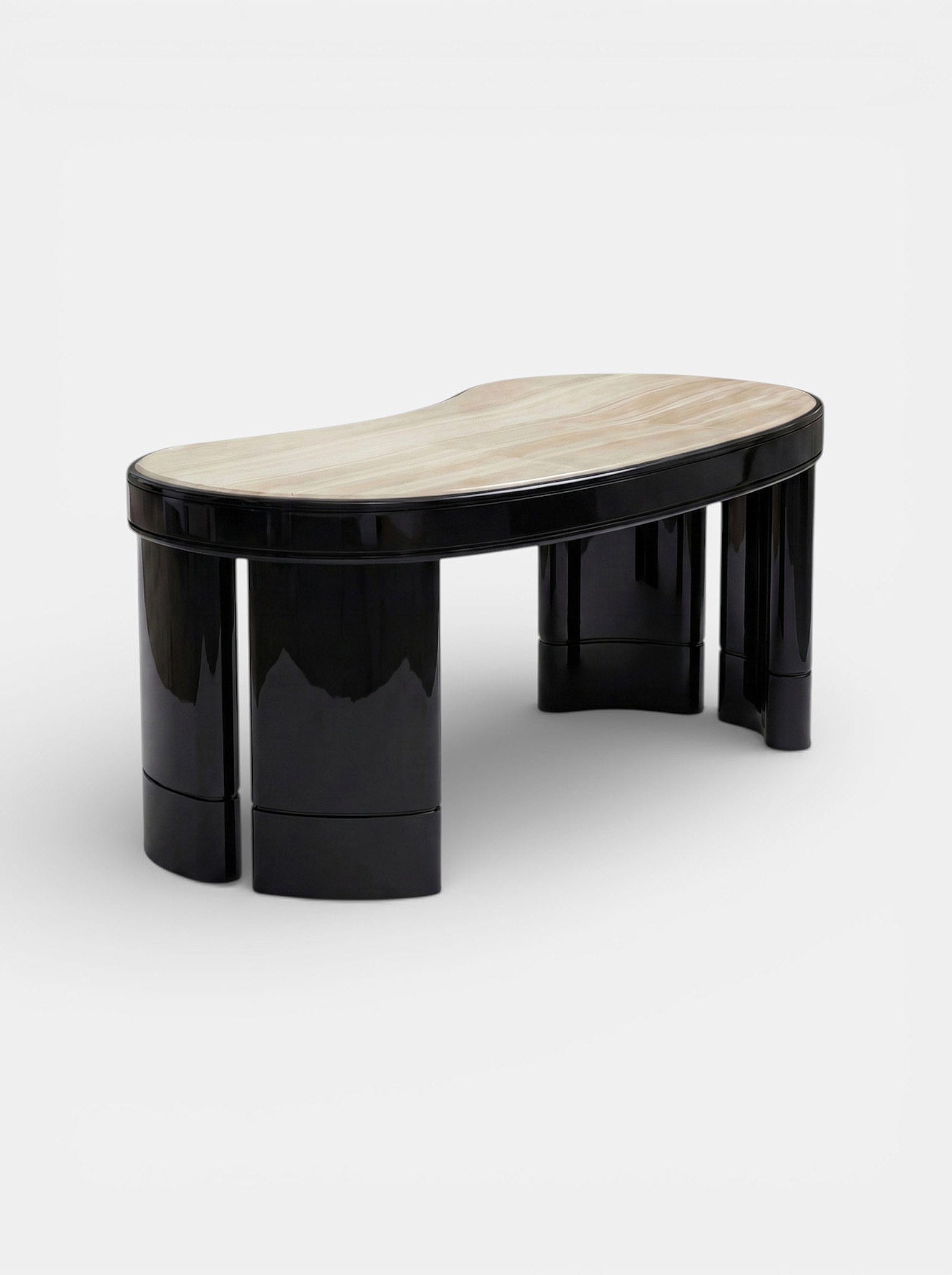 MARBERA NICOLA | BLACK & IVORY ONYX DESK Desk
