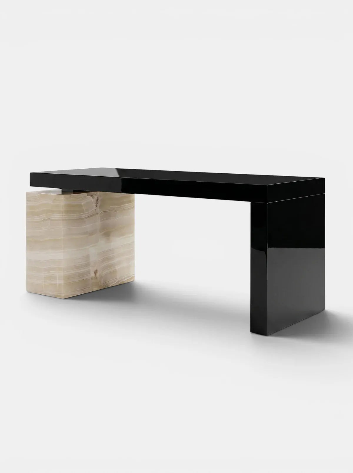 MARBERA NINA BLACK & IVORY ONYX DESK Desk