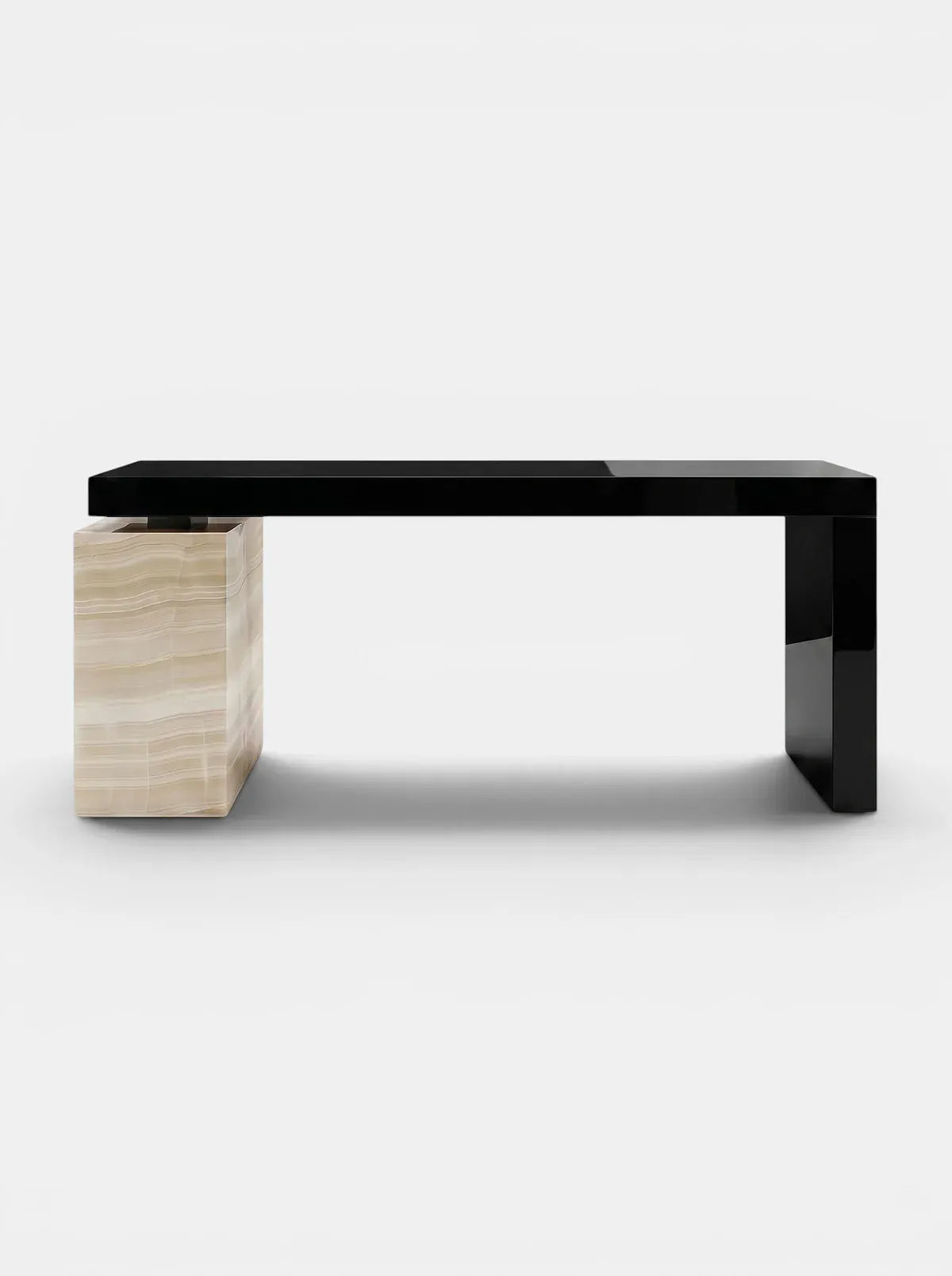 MARBERA NINA BLACK & IVORY ONYX DESK Desk