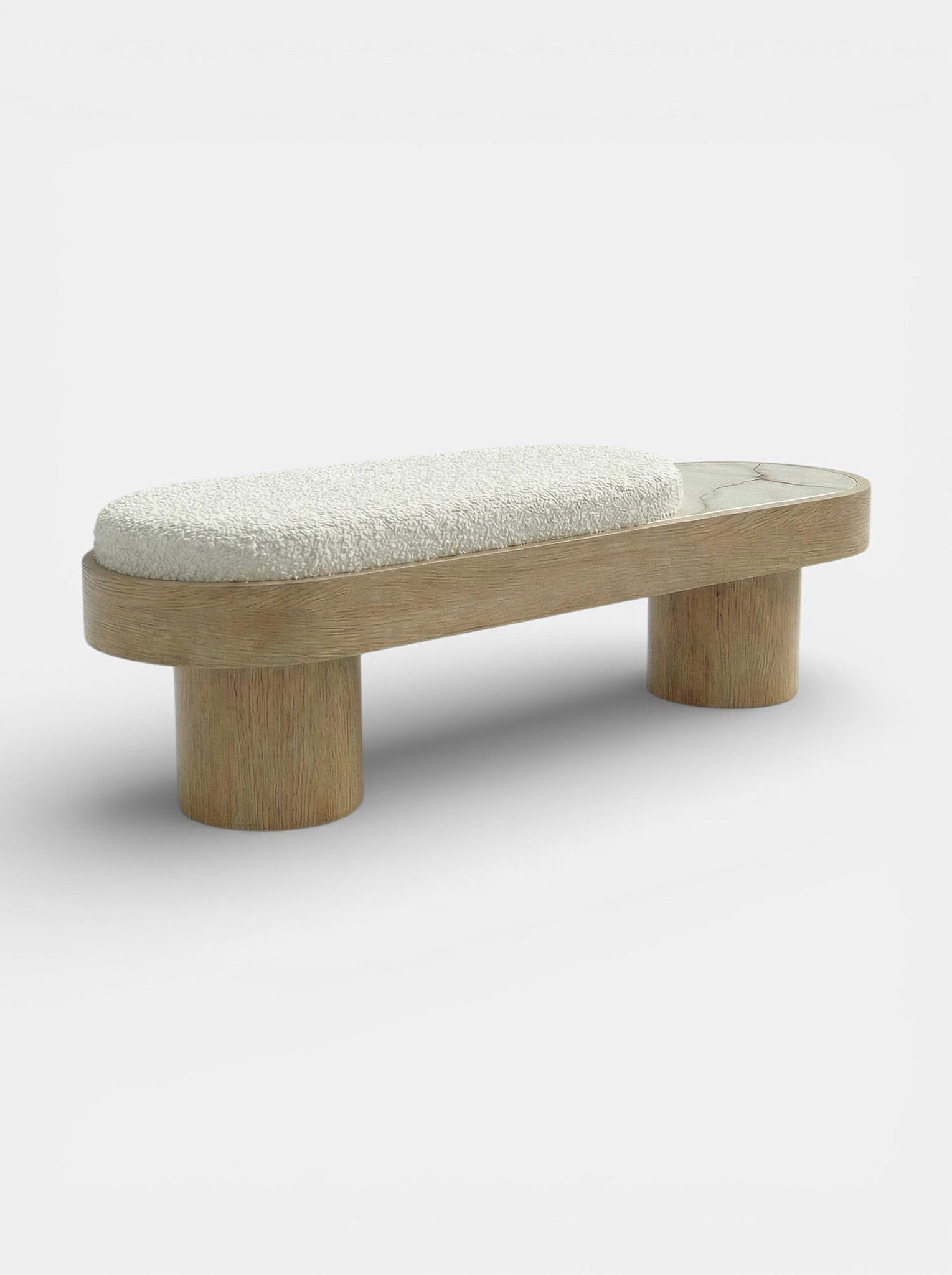 MARBERA NOTO OAK & SHELL ONYX BENCH Bench