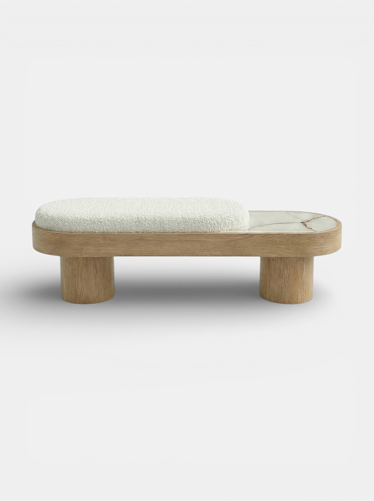 MARBERA NOTO OAK & SHELL ONYX BENCH Bench