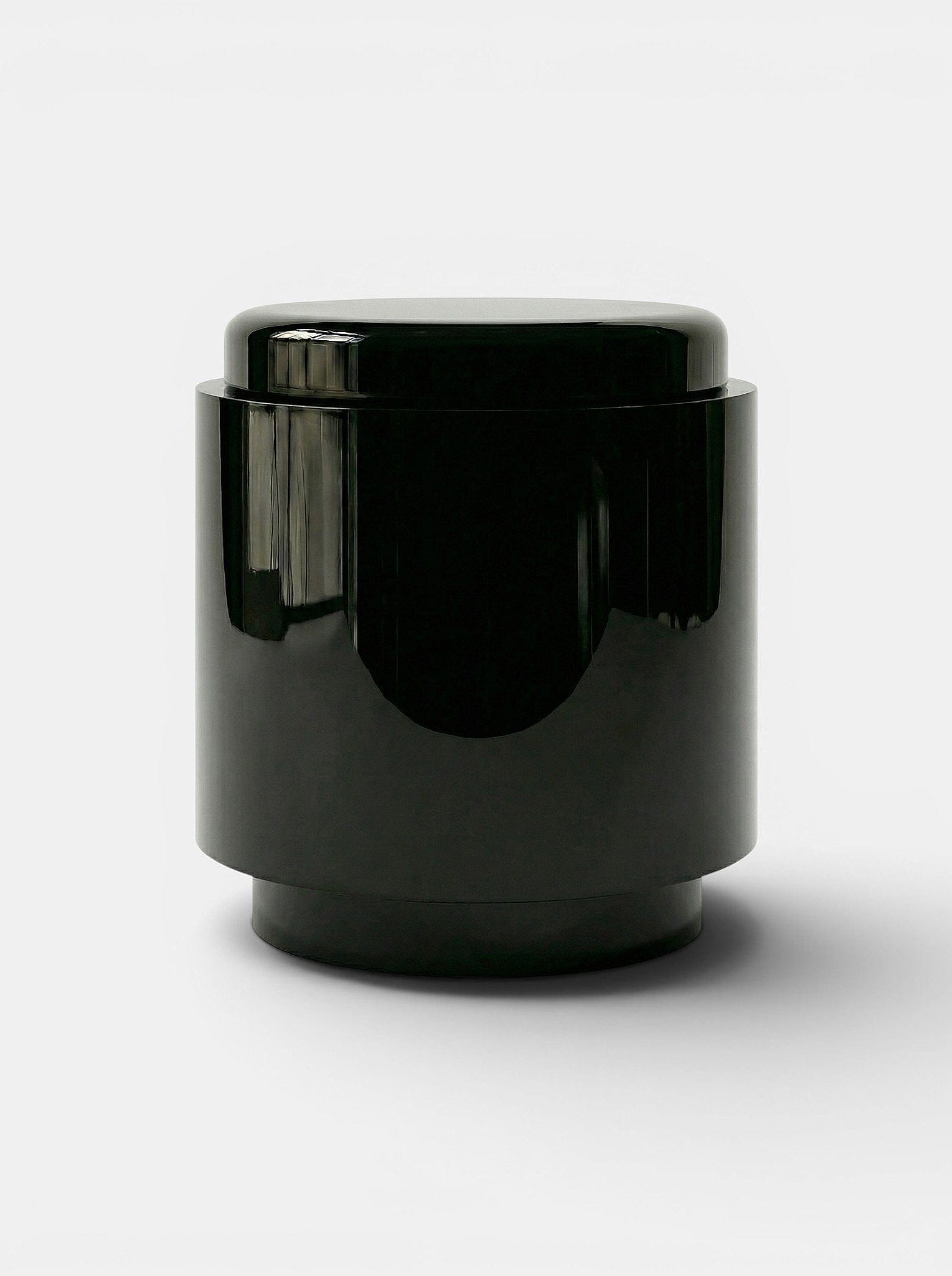 Marbera POMPON | BLACK & OFF-WHITE Bedside Table
