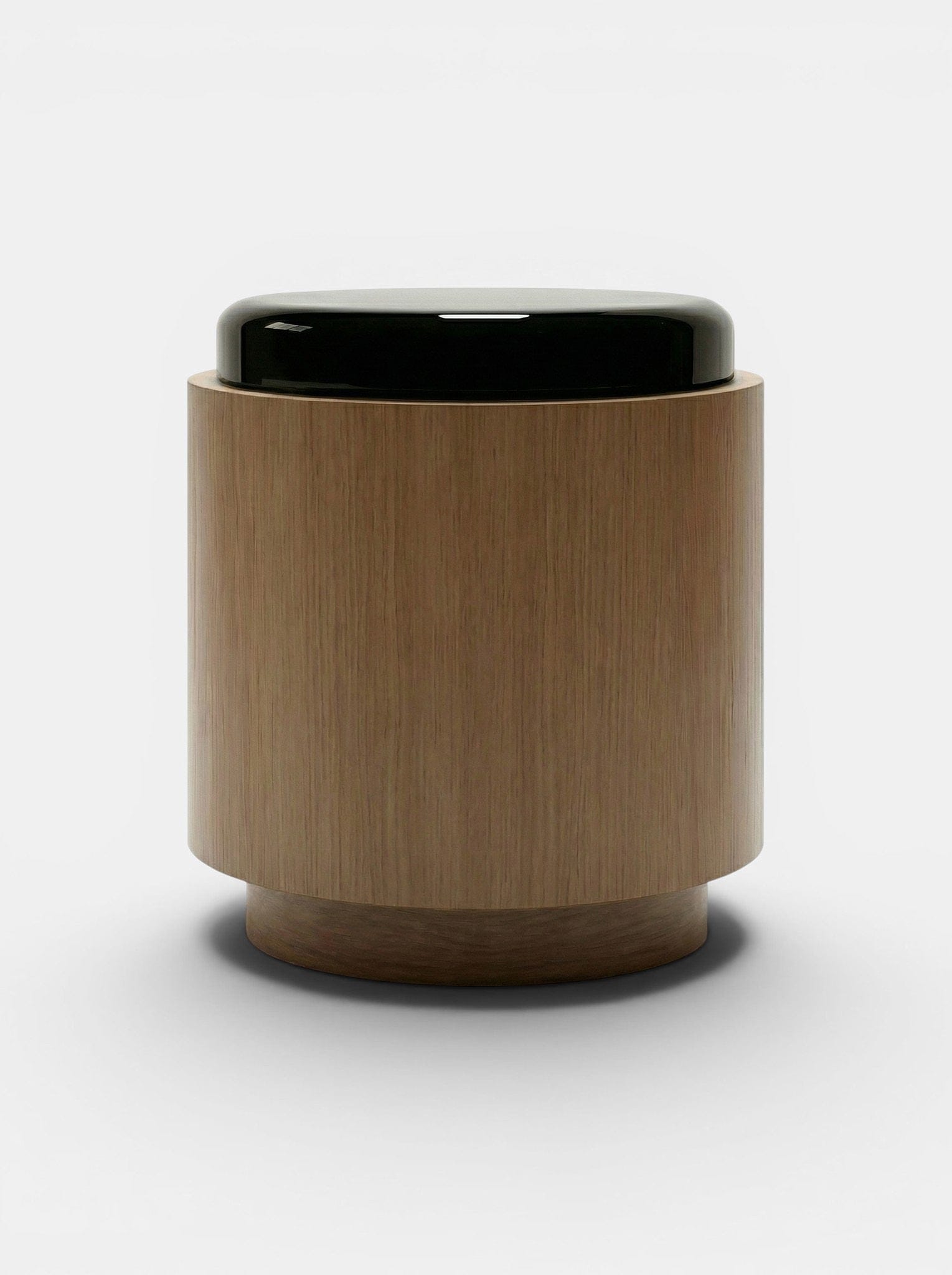 Marbera POMPON | OAK & BLACK Bedside Table