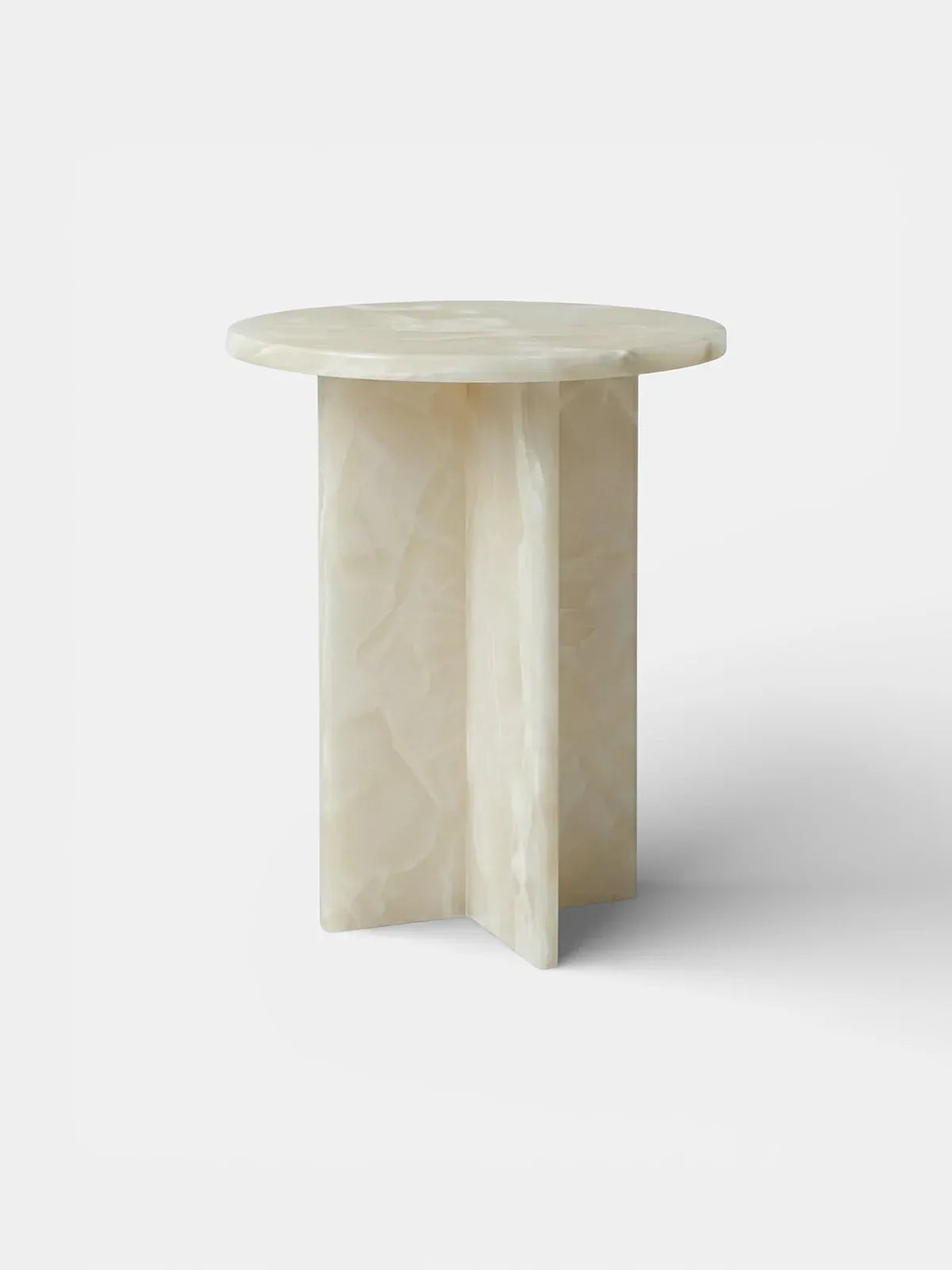 MARBERA ROSIE WHITE ONYX TABLE Side Table