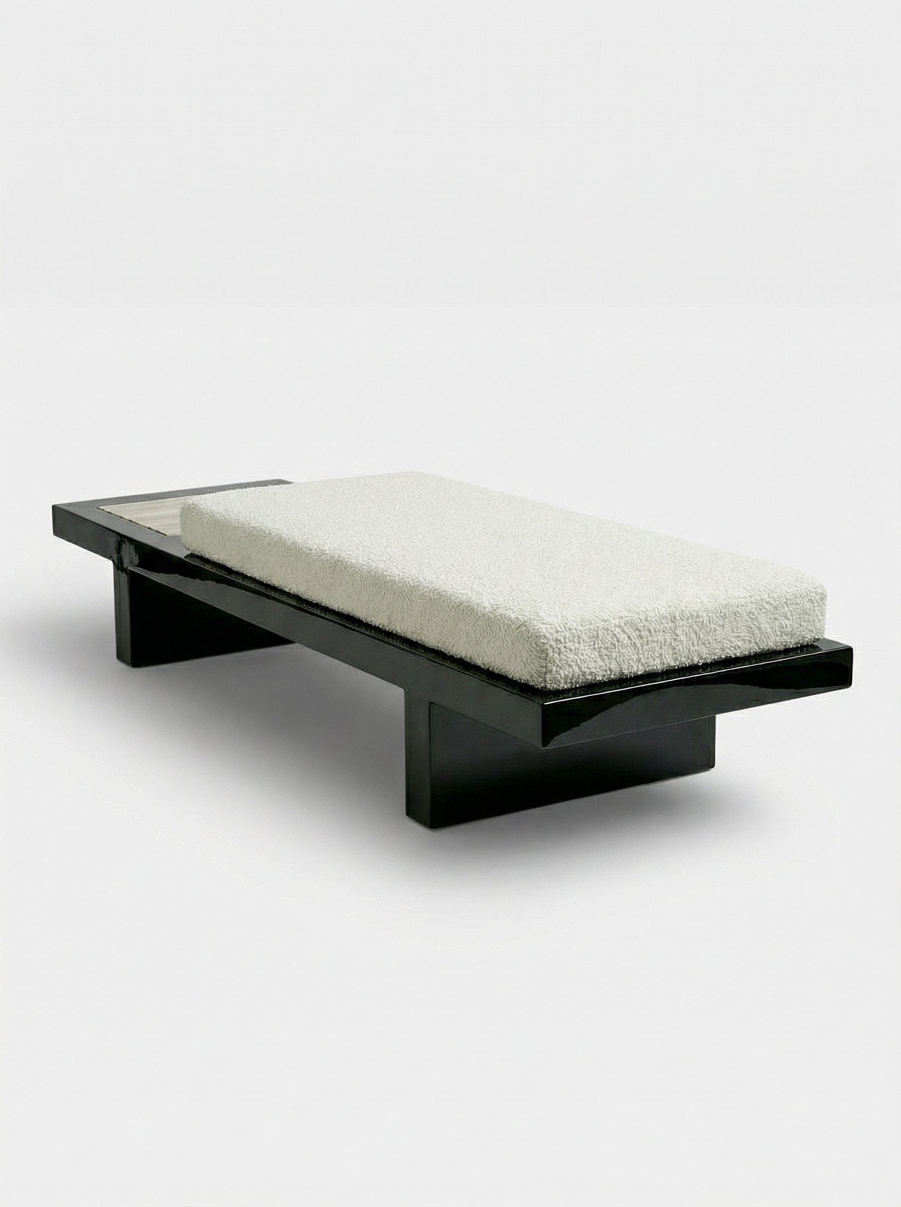 MARBERA SYBILLE BLACK & IVORY ONYX BENCH Bench
