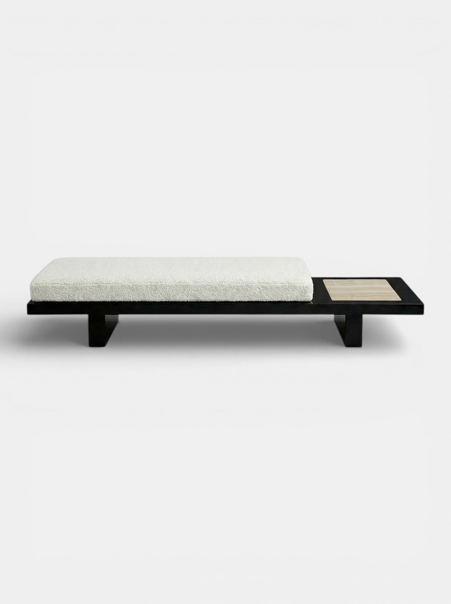 MARBERA SYBILLE BLACK & IVORY ONYX BENCH Bench