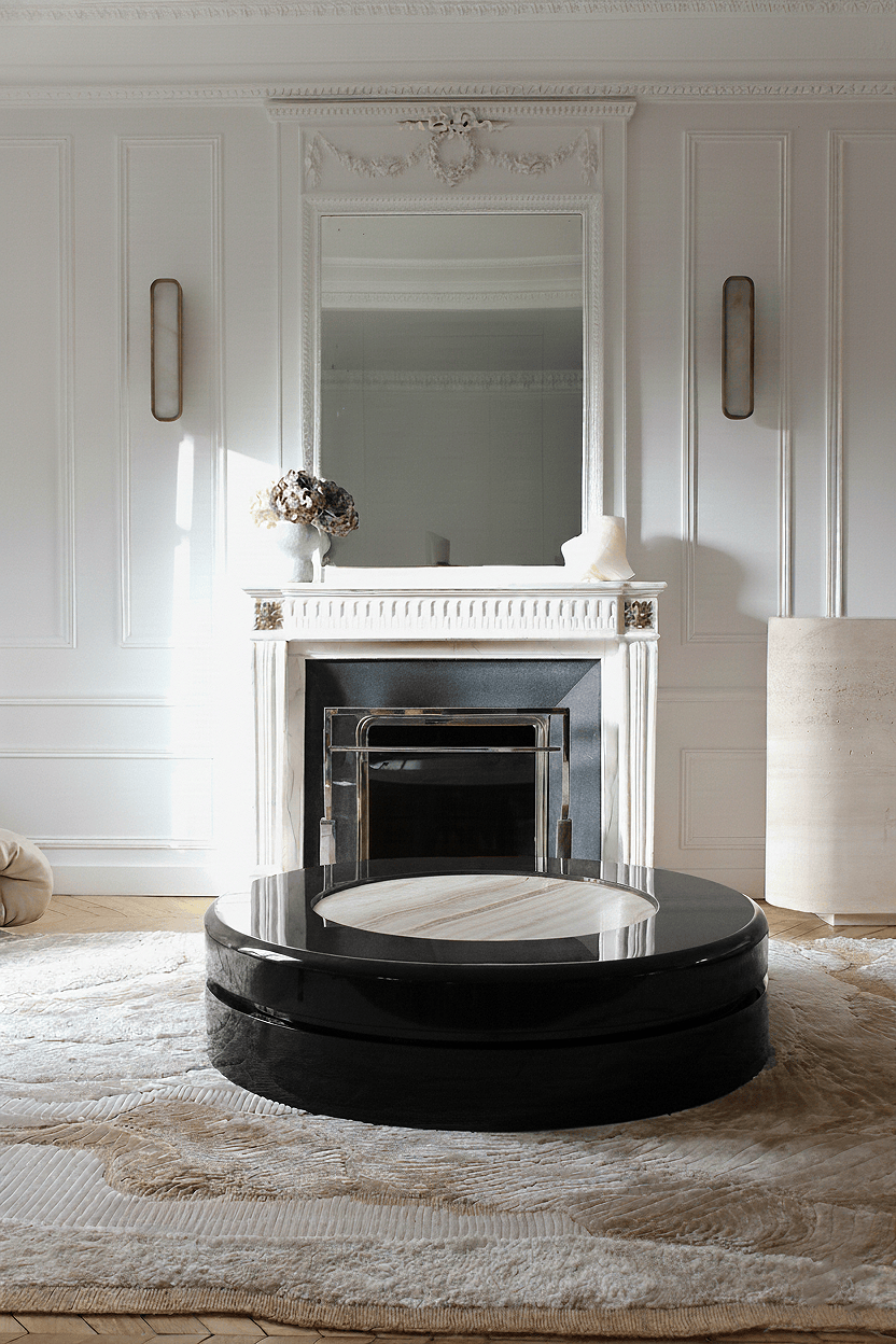 MARBERA YOYO | BLACK & IVORY ONYX Coffee Table