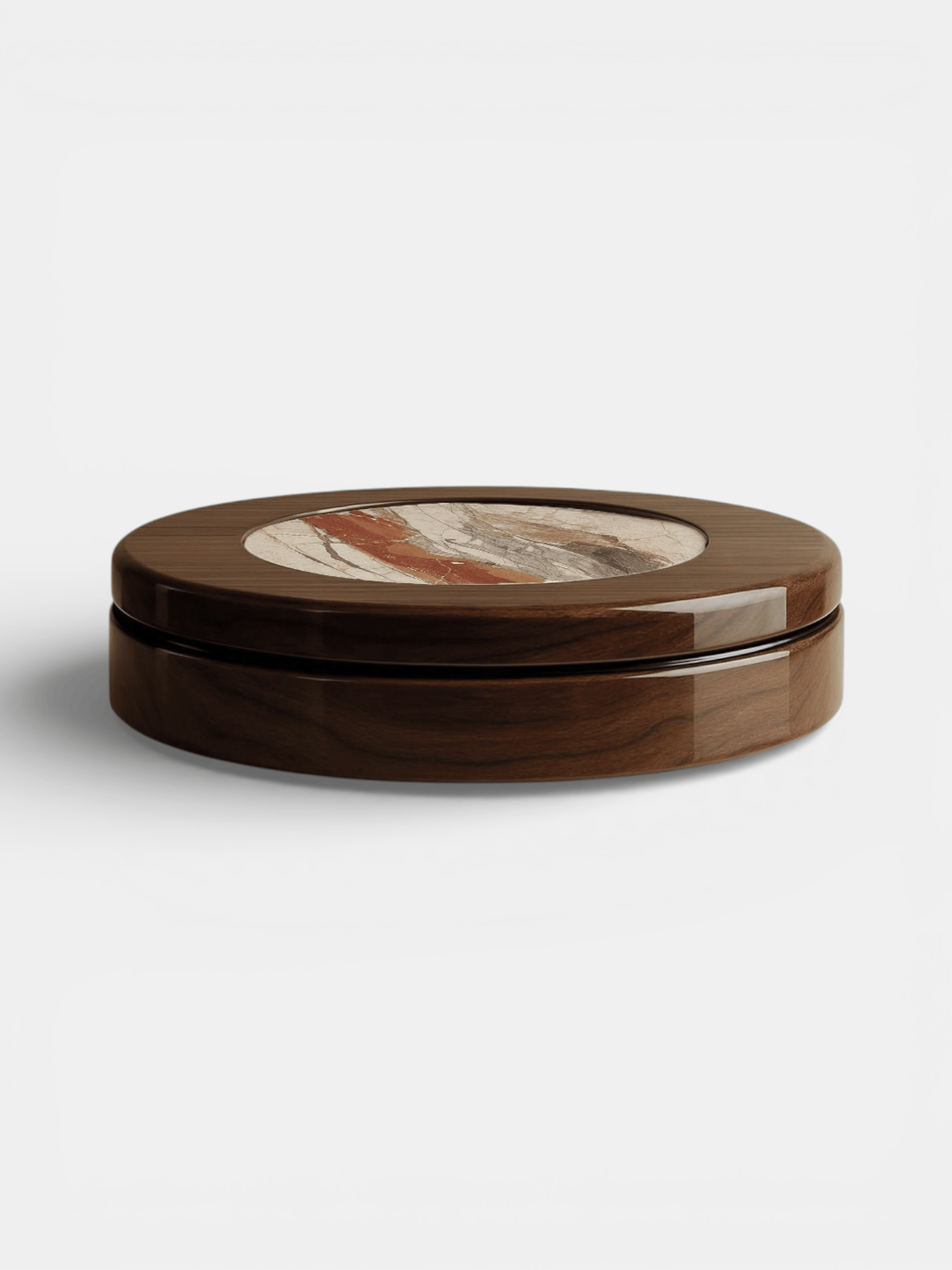 MARBERA YOYO | WOODEN & BRECCIA FANTASTIQUE MARBLE Coffee Table
