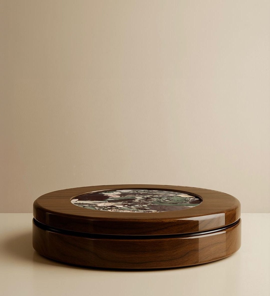MARBERA YOYO | WOODEN & QUATRE SAISONS MARBLE Coffee Table