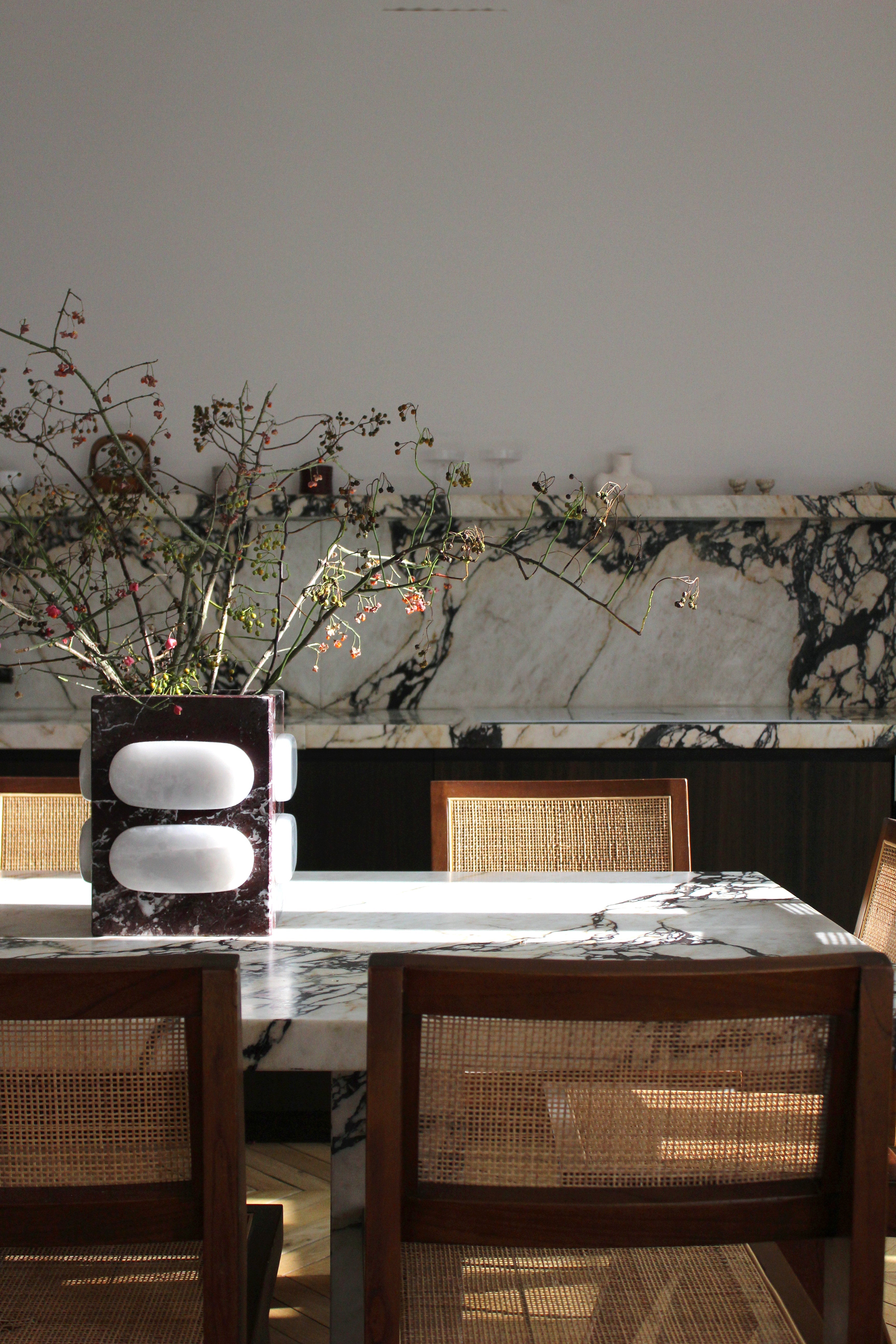 Marbera Studio Aura Calacatta Viola Dining Table 2200mm