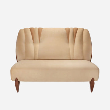 Sofa NA PALI | 2 SEAT SOFA Fabric under request - walnut wood INSIDHERLAND