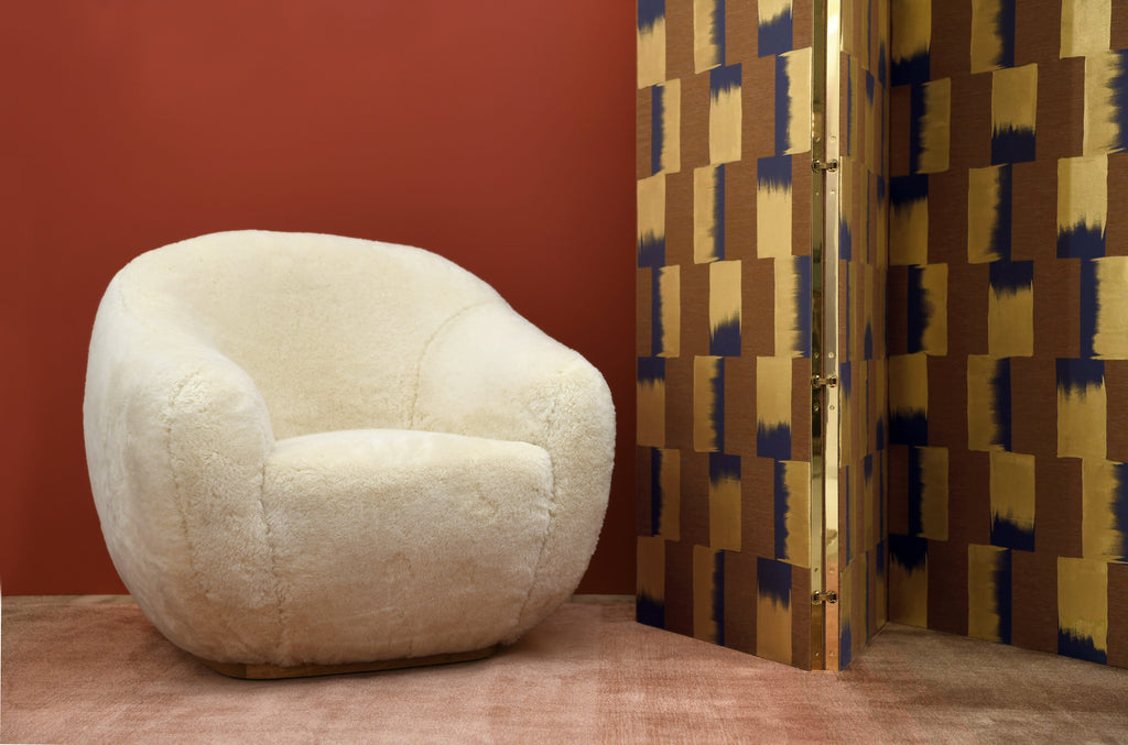 Armchair NIEMEYER II | FUR ARMCHAIR INSIDHERLAND