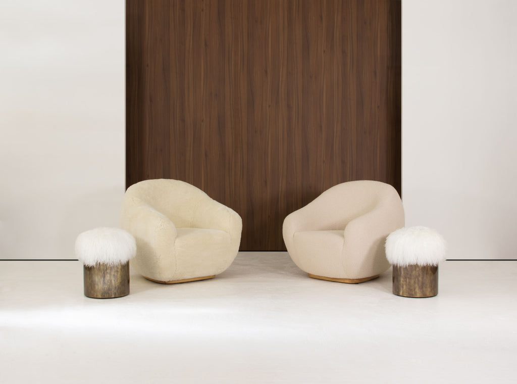 Armchair NIEMEYER II | FUR ARMCHAIR INSIDHERLAND