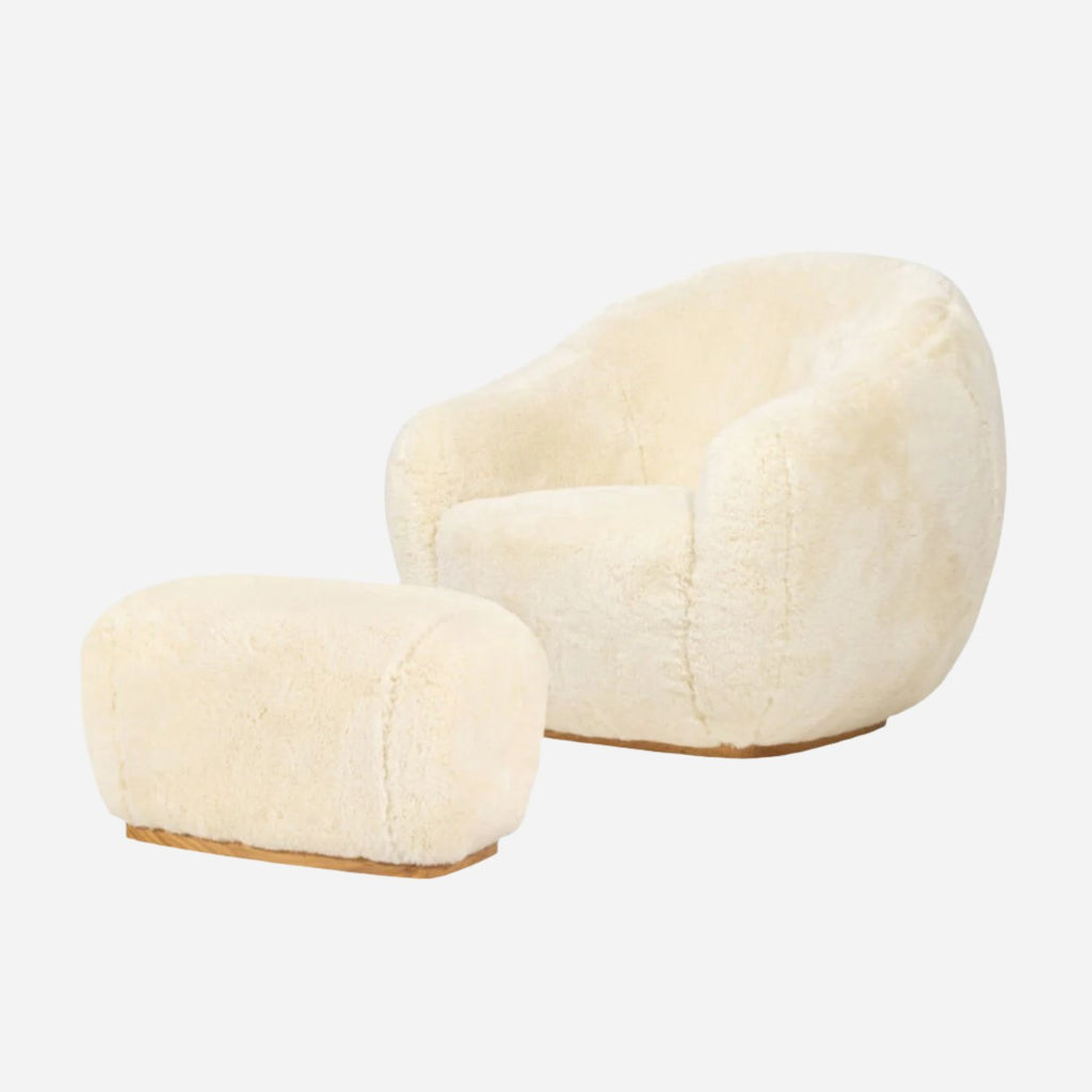 Armchair NIEMEYER II | FUR ARMCHAIR INSIDHERLAND