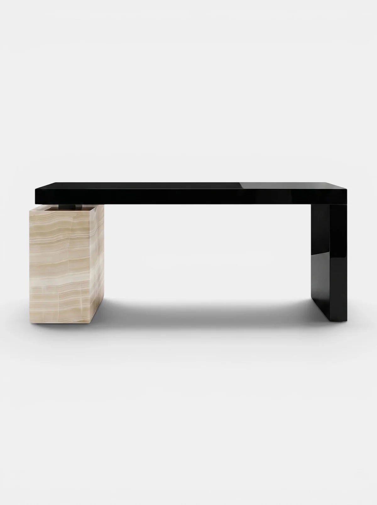 NINA BLACK & IVORY ONYX DESK