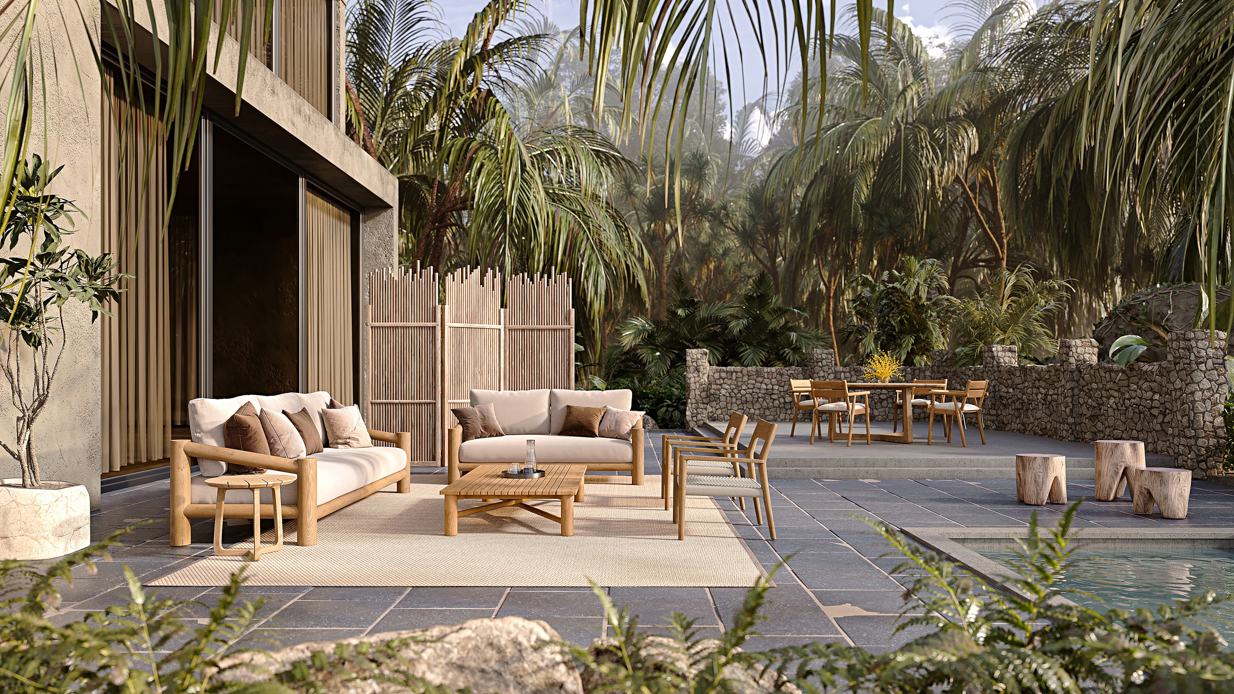 Outdoor Lounge Table CAMOGLI LOUNGE TABLE | RECTANGULAR BETACO
