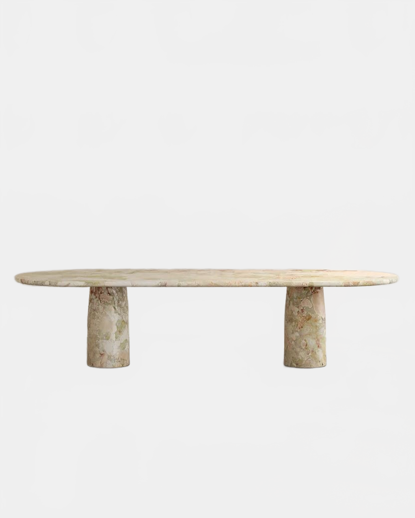 Dining Table Classico Alabastrino Travertine ISOLA TABLE IV PALOMA EDITIONS