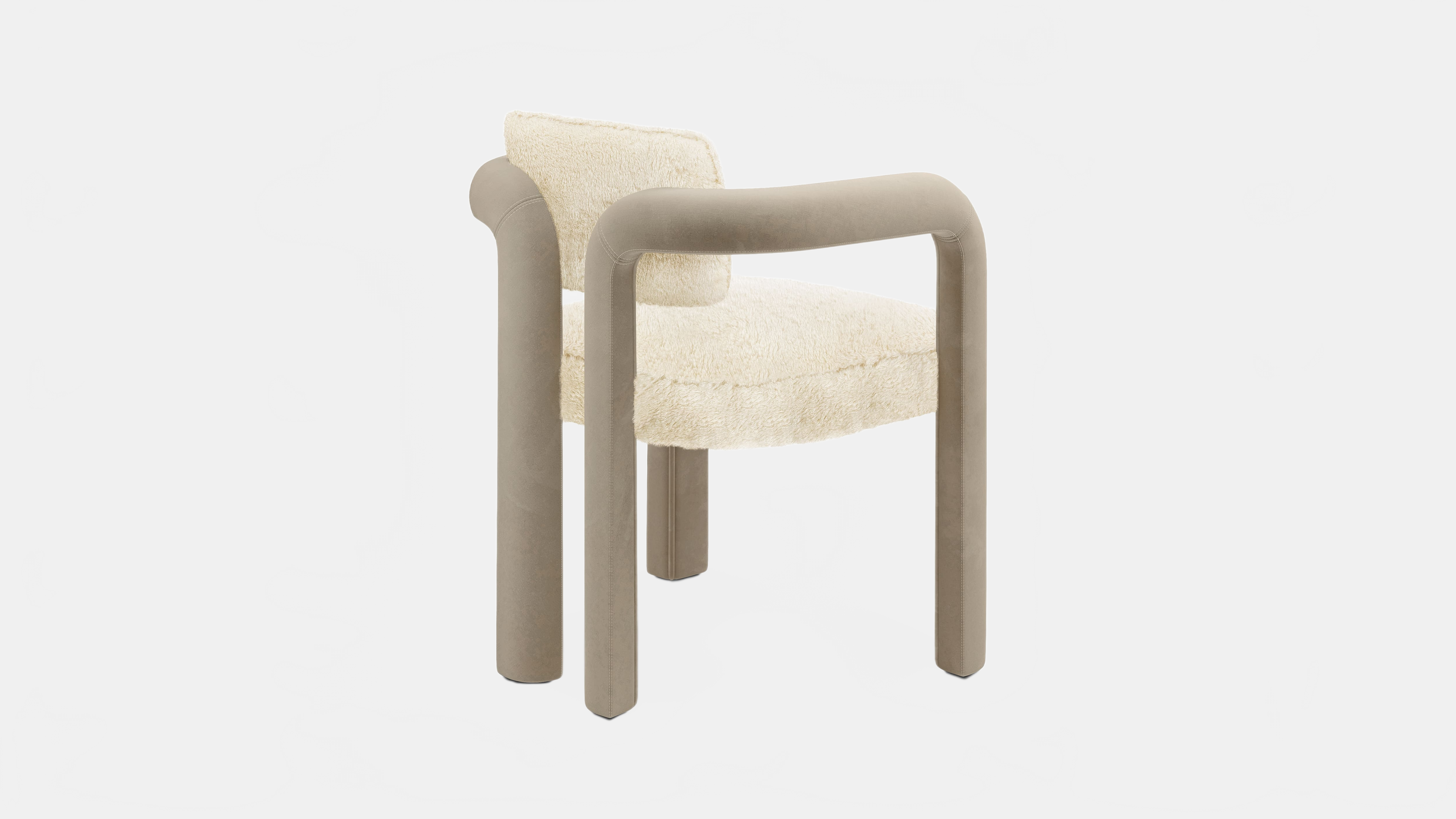 Dining Chair DOUBLE ARCH DINING CHAIR | FUR & VELVET INSIDHERLAND