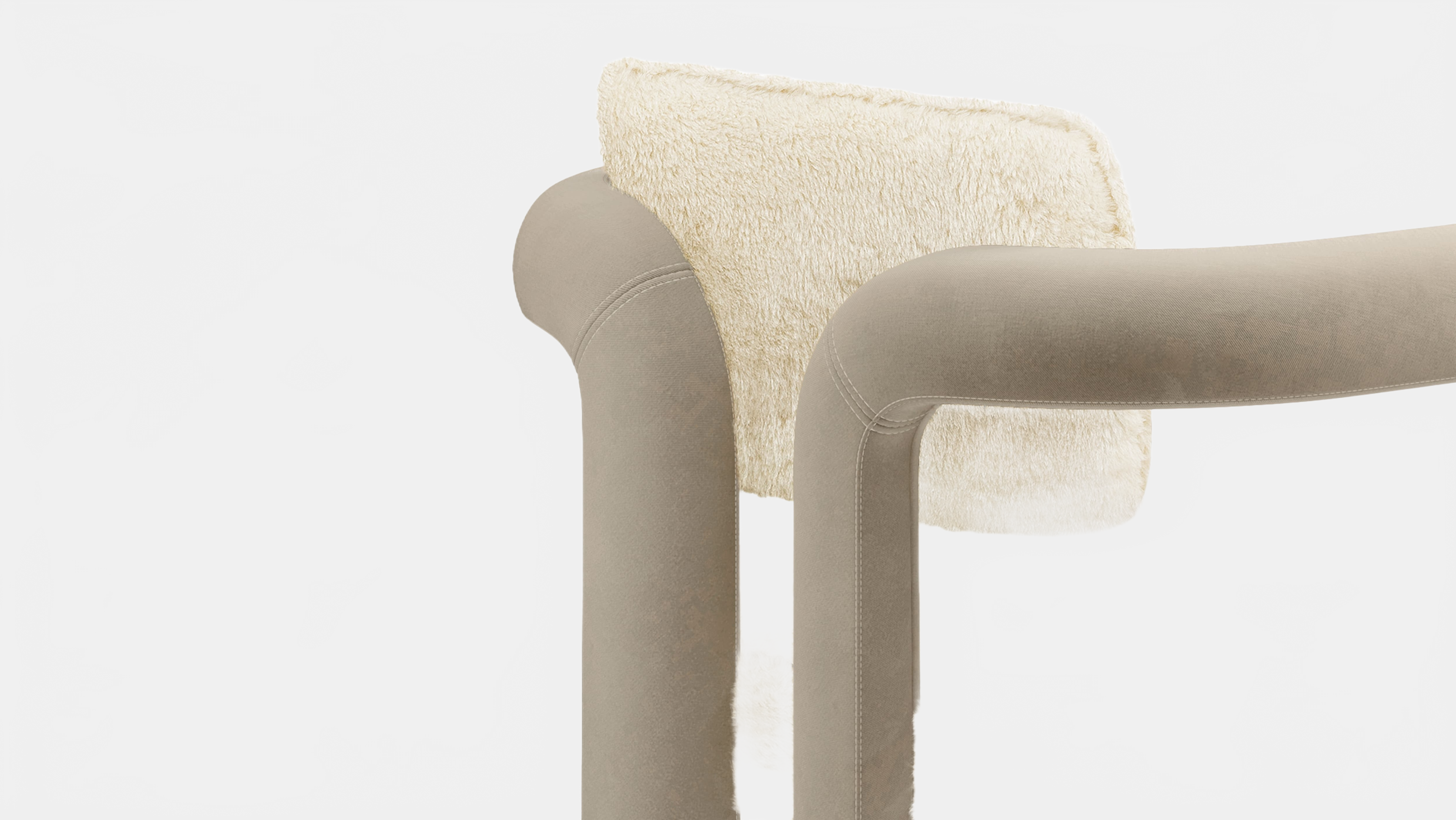 Dining Chair DOUBLE ARCH DINING CHAIR | FUR & VELVET INSIDHERLAND