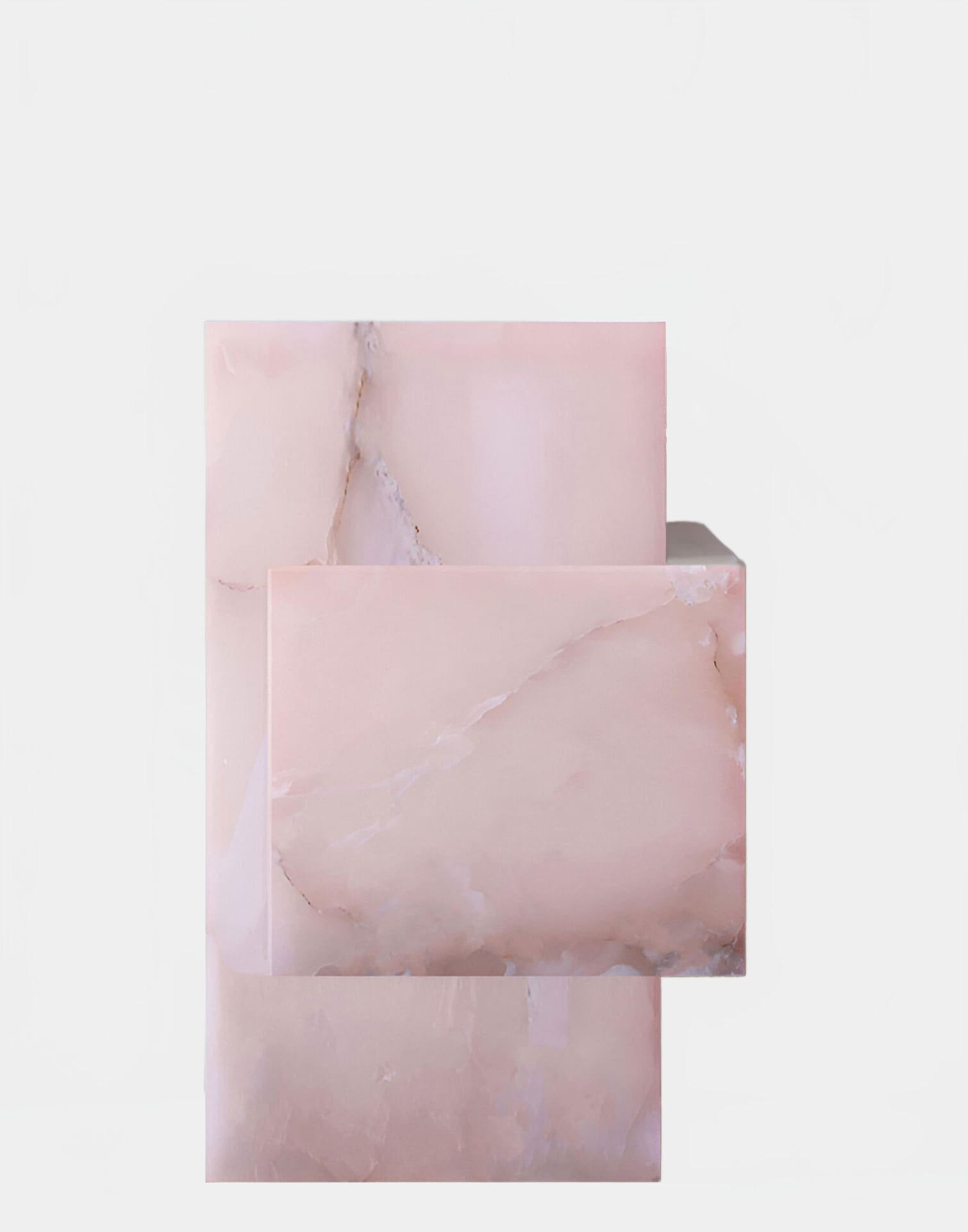 Side Table ELLA PINK ONYX TABLE MARBERA