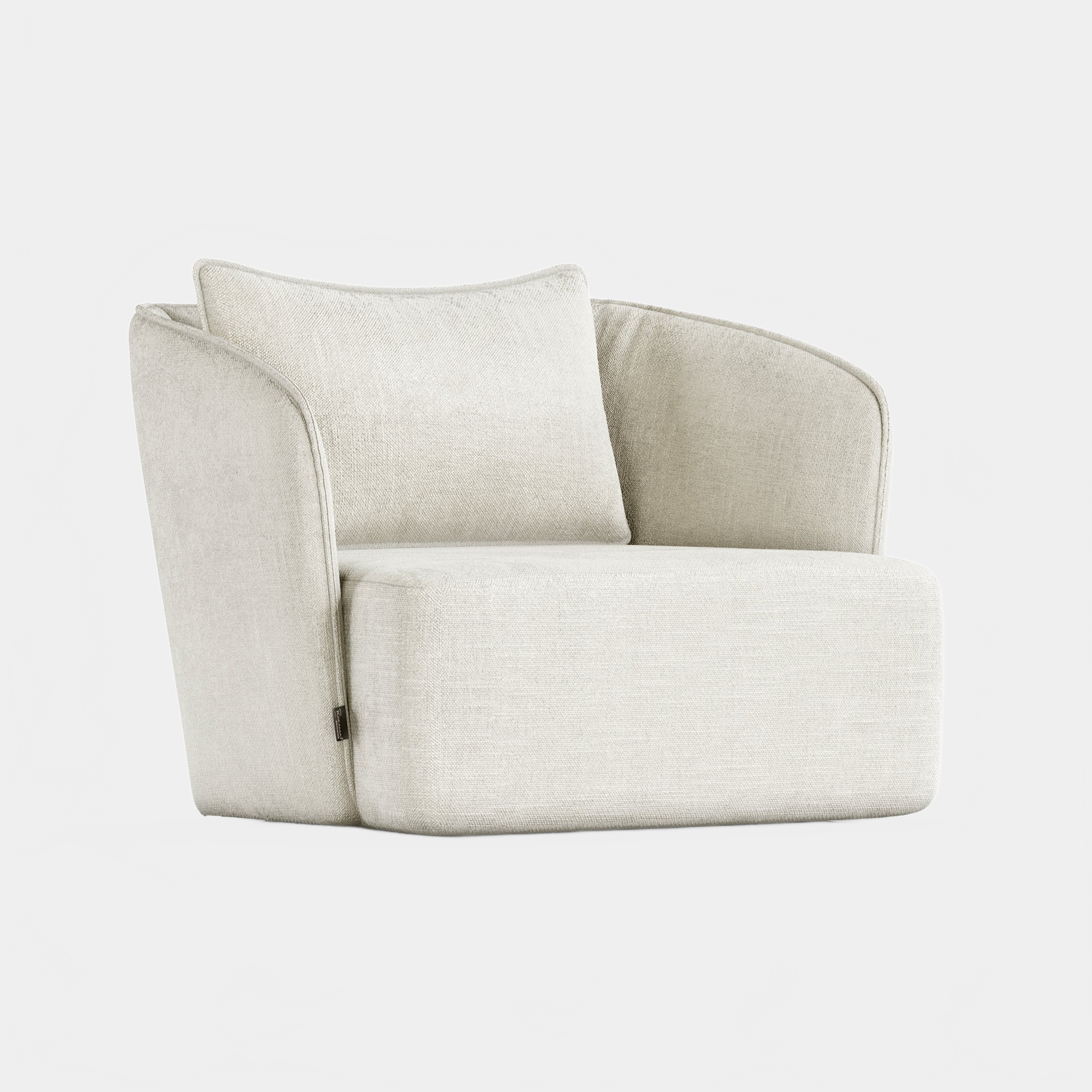 Lounge Chair Bergamo - Beige 05 LYFOS SINGLE SEAT LOUNGE CHAIR KREAMAT