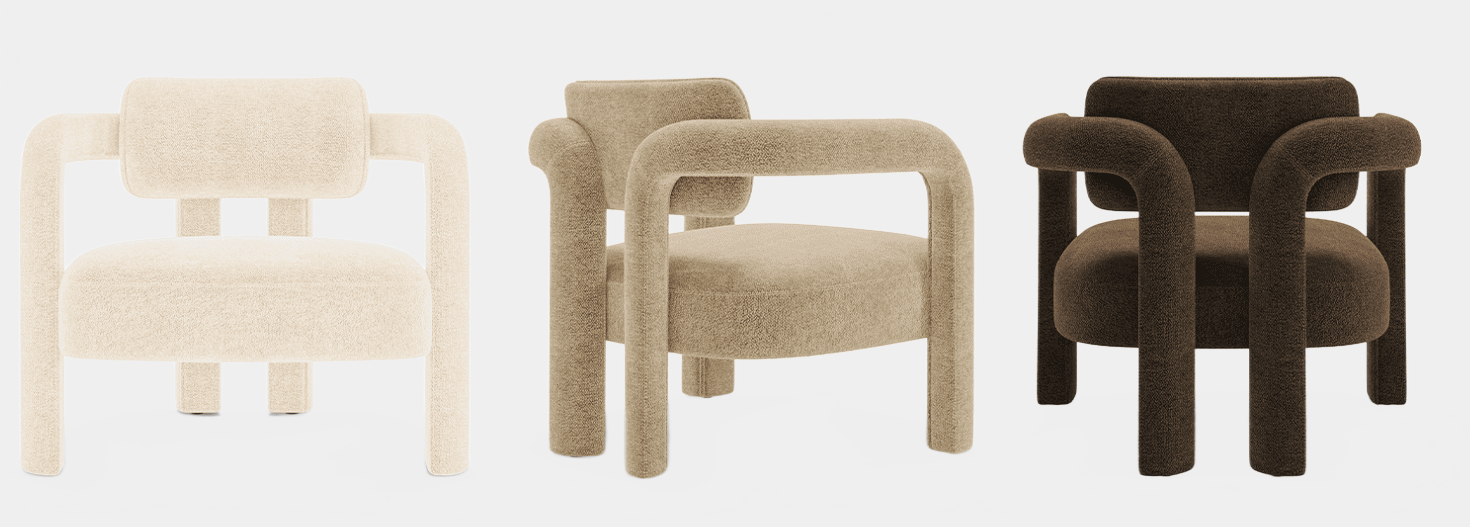 Armchair DOUBLE ARCH ARMCHAIR INSIDHERLAND