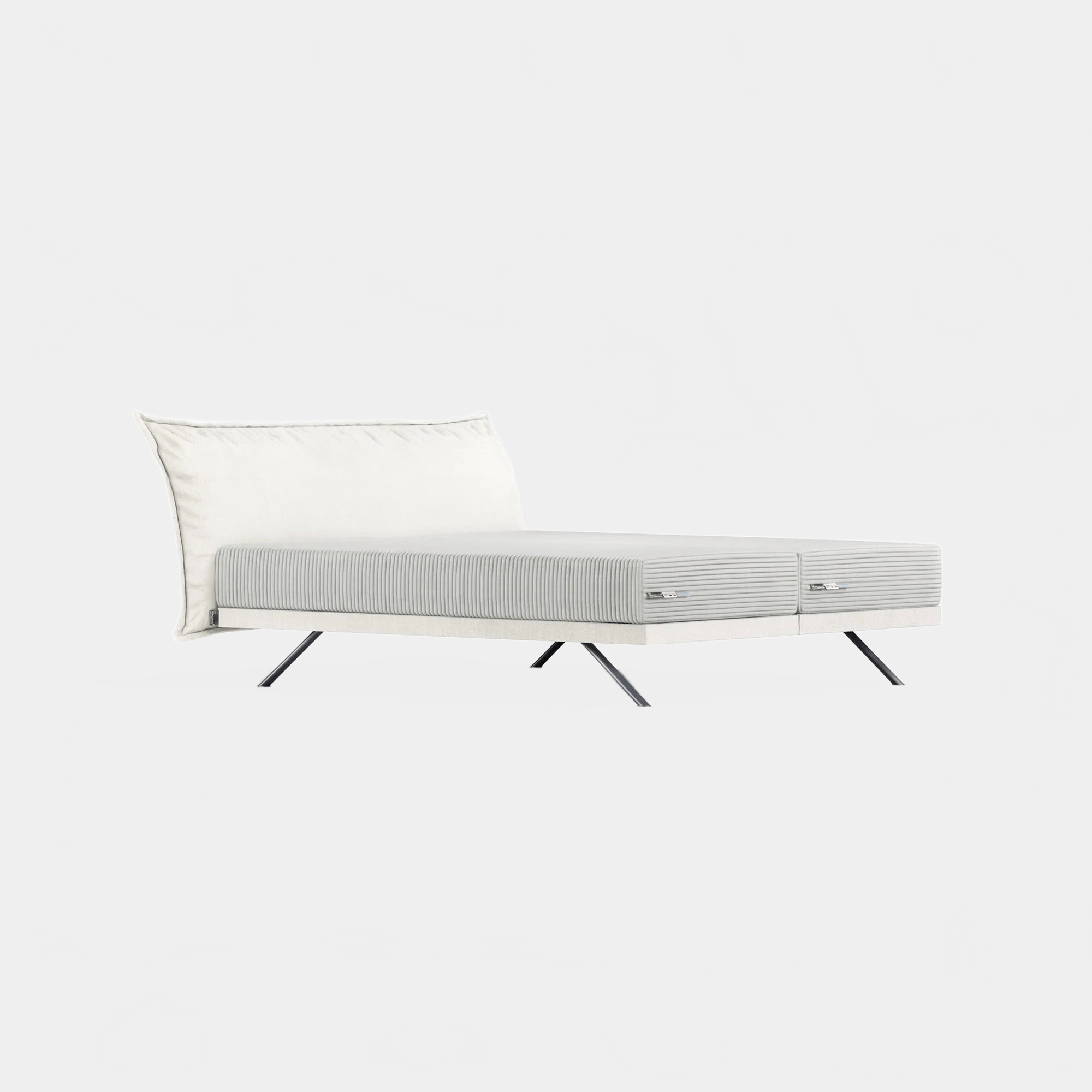 Bergamo - Green 12 ARTEMIS H6 HEADBOARD + BOX SPRING | QUEEN SIZE GAIA'S ROOTS