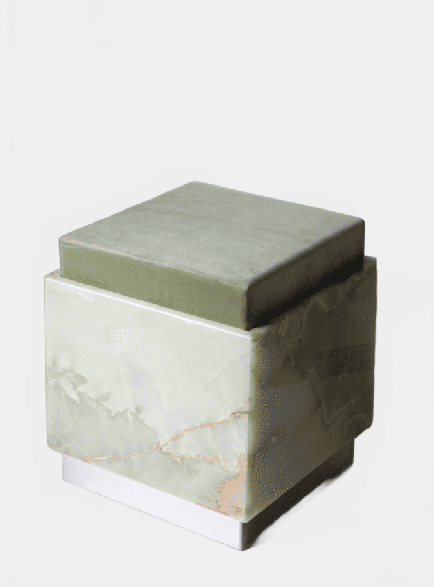 Stool ALFIE GREEN ONYX STOOL MARBERA