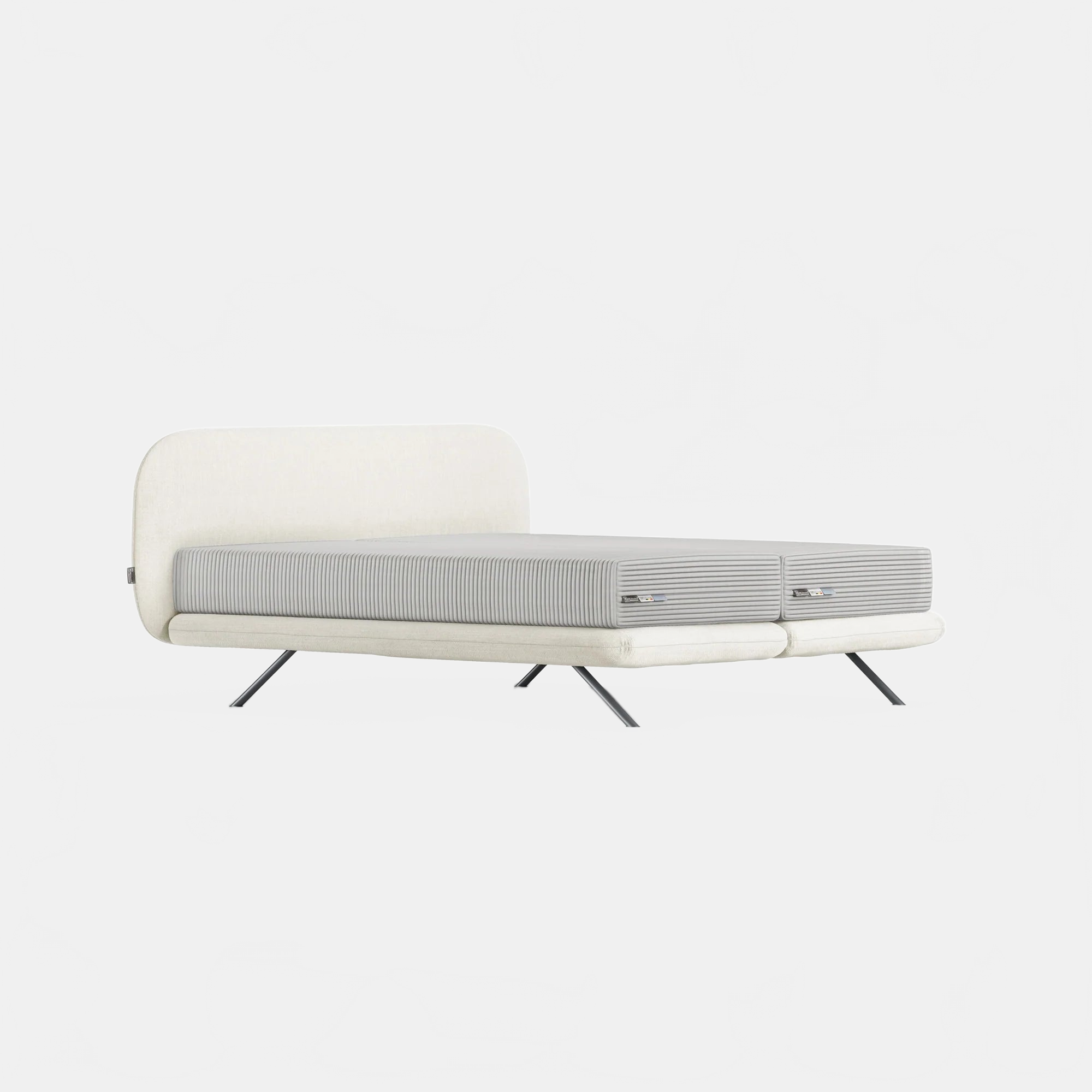Bed ORGANIC H9 HEADBOARD + BOX SPRING | QUEEN SIZE KREAMAT