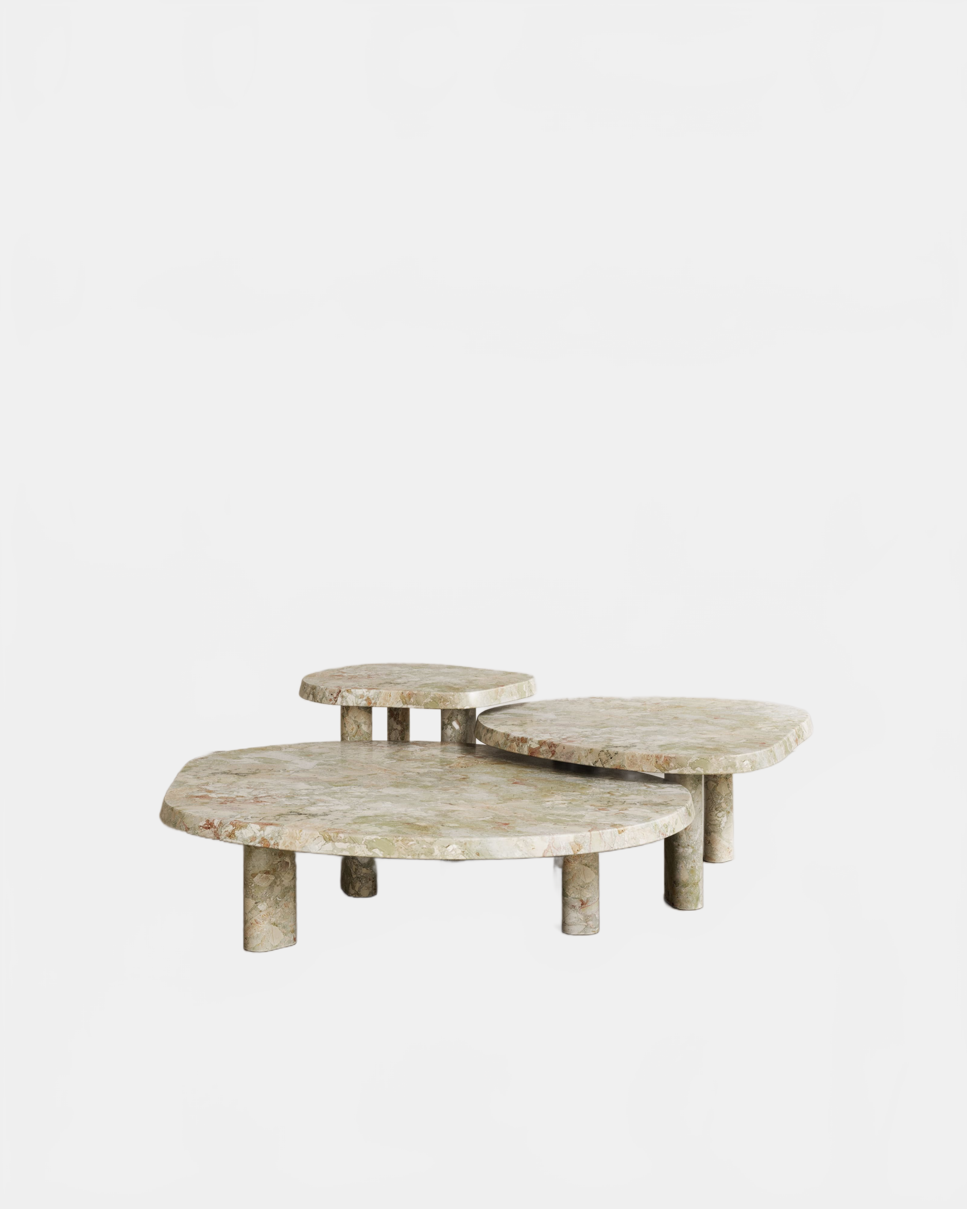 Coffee Table Verde Breccia Marble CONSTANTIN COFFEE TABLE PALOMA EDITIONS
