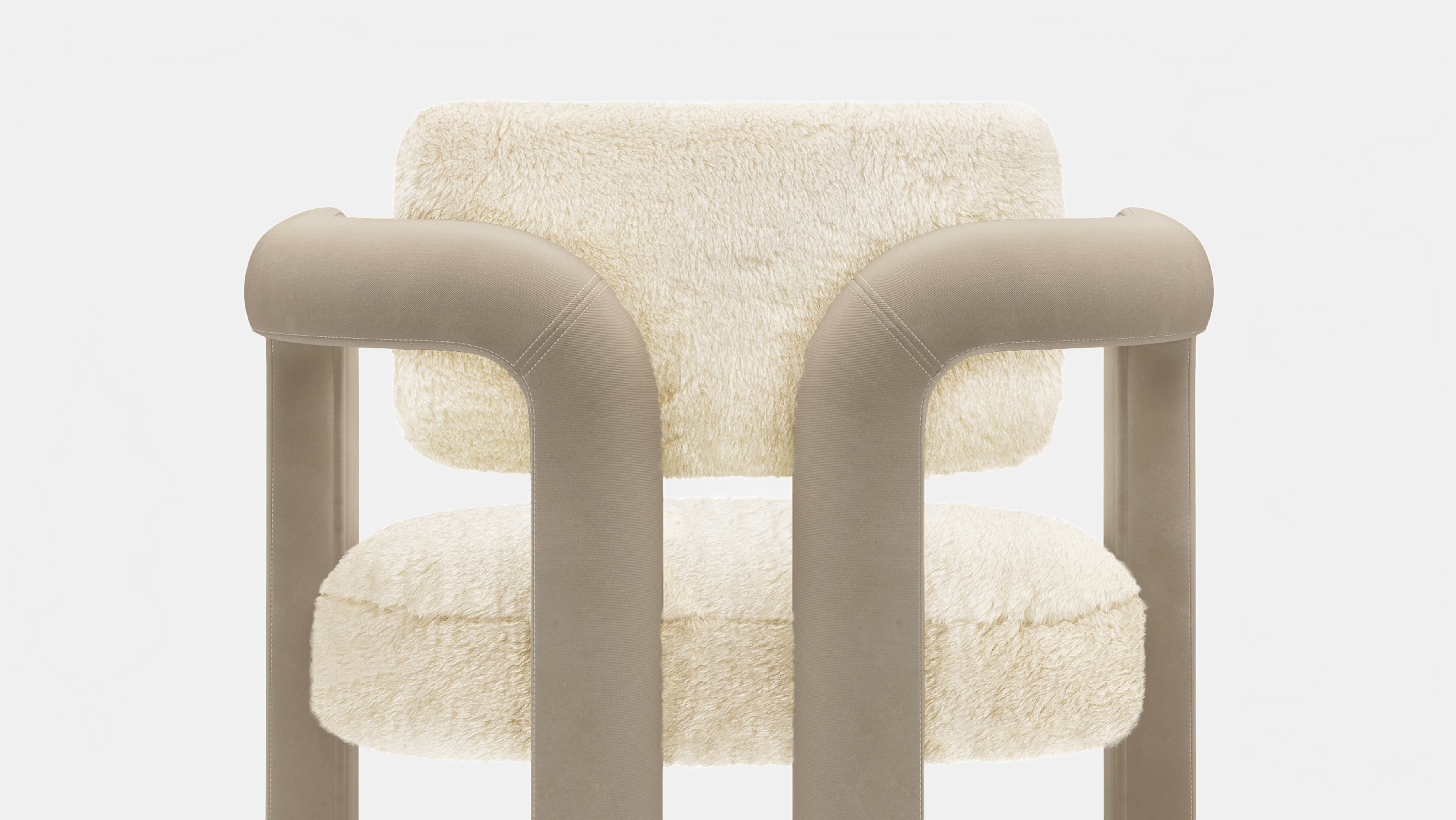 Dining Chair DOUBLE ARCH DINING CHAIR | FUR & VELVET INSIDHERLAND