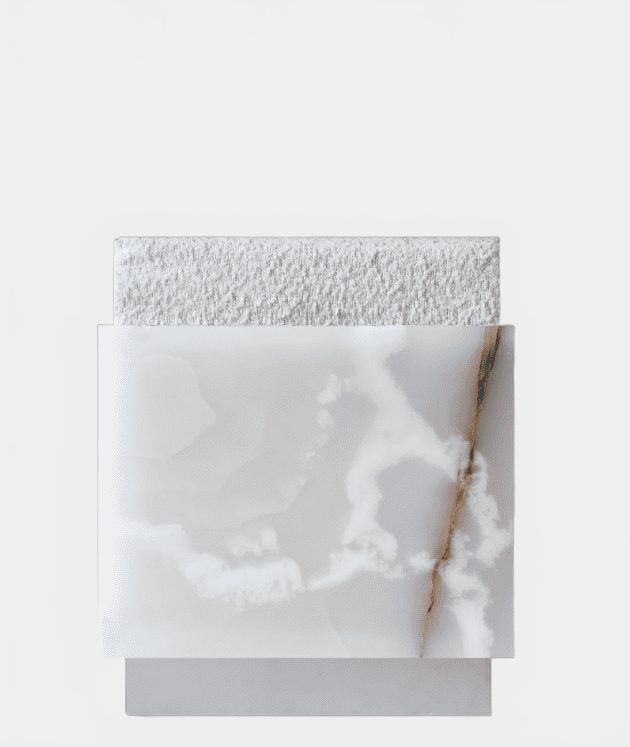 Stool Boucle ALFIE SHELL ONYX STOOL MARBERA