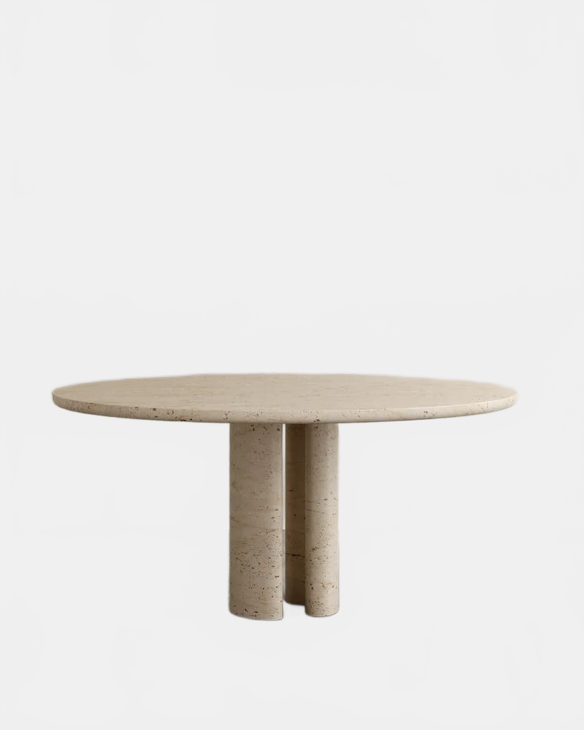 Dining Table Ø 130 cm x H 75 cm / Verde Breccia Marble ROMAN DINING TABLE PALOMA EDITIONS