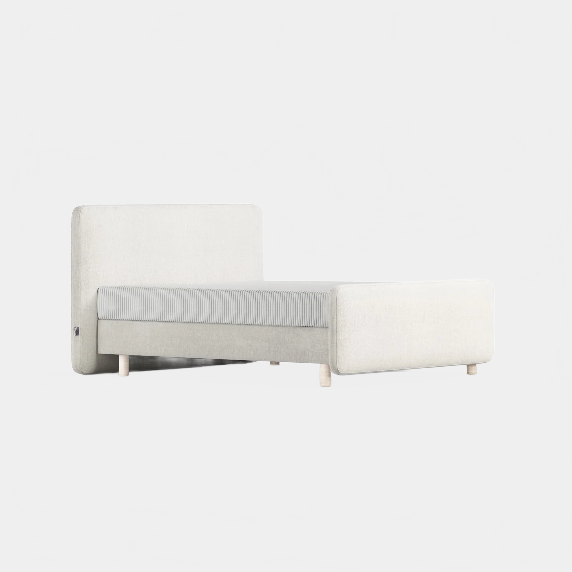 Bed DROMO HEADBOARD + BOX SPRING | KING SIZE KREAMAT