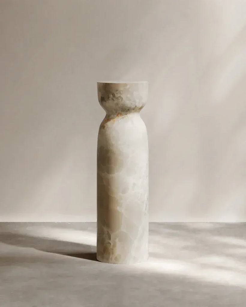 Pedestal Bianco Onyx DAWN PEDESTAL PALOMA EDITIONS