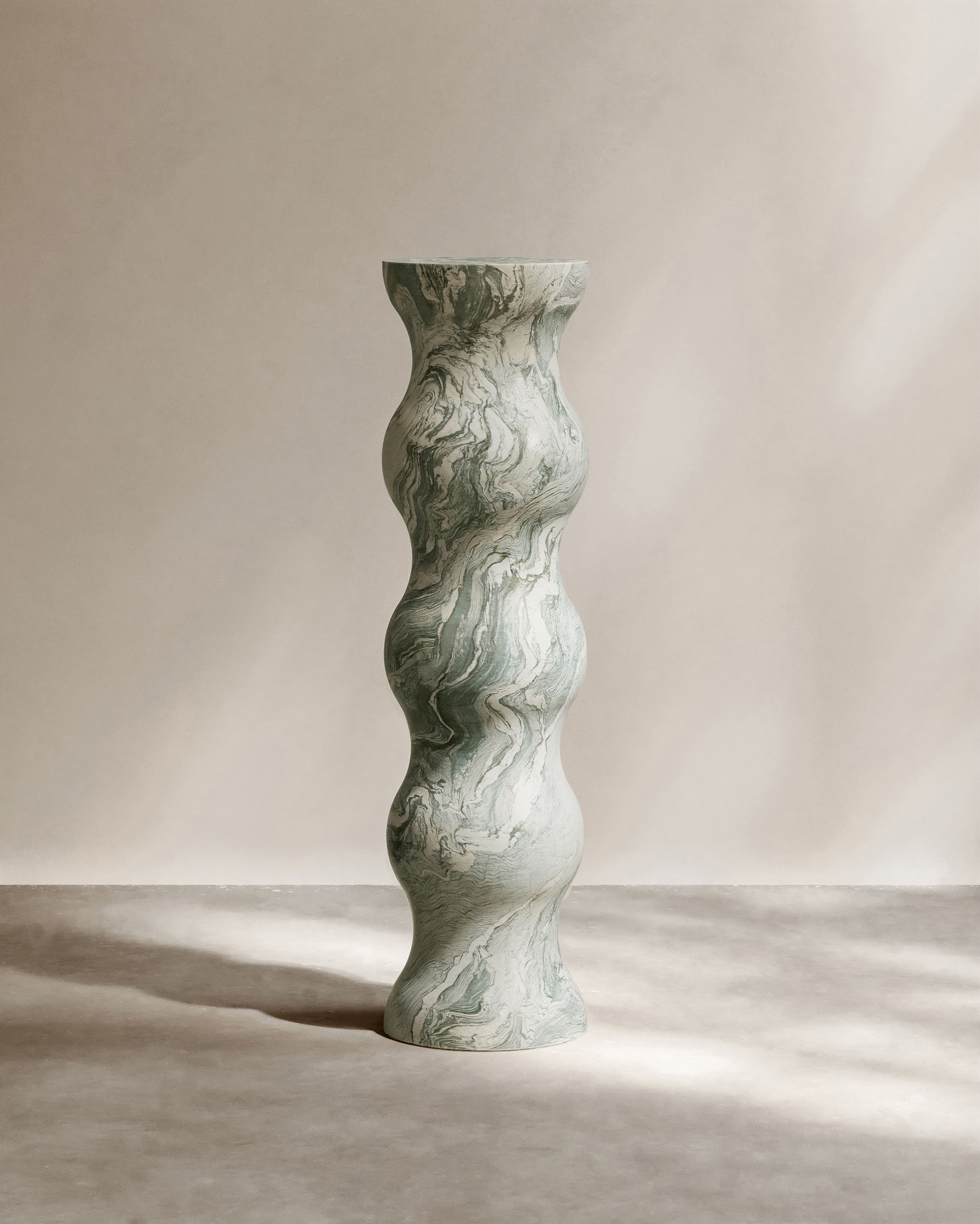 Pedestal Cippolino Marble WATER PEDESTAL PALOMA EDITIONS